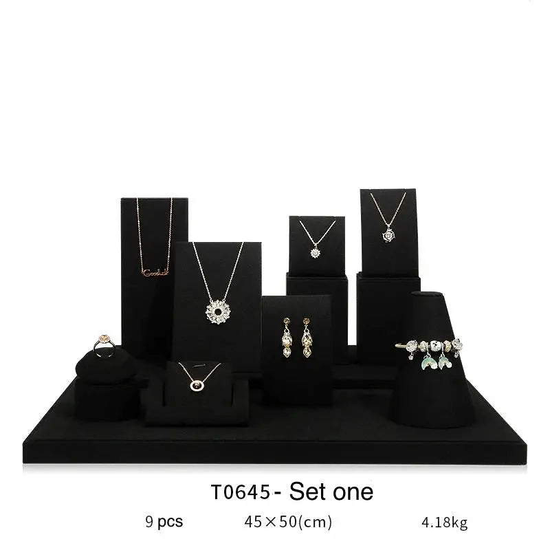 Jewelry display shelf, high-end model suit, necklace, earrings, shelf, window display props Jim Display