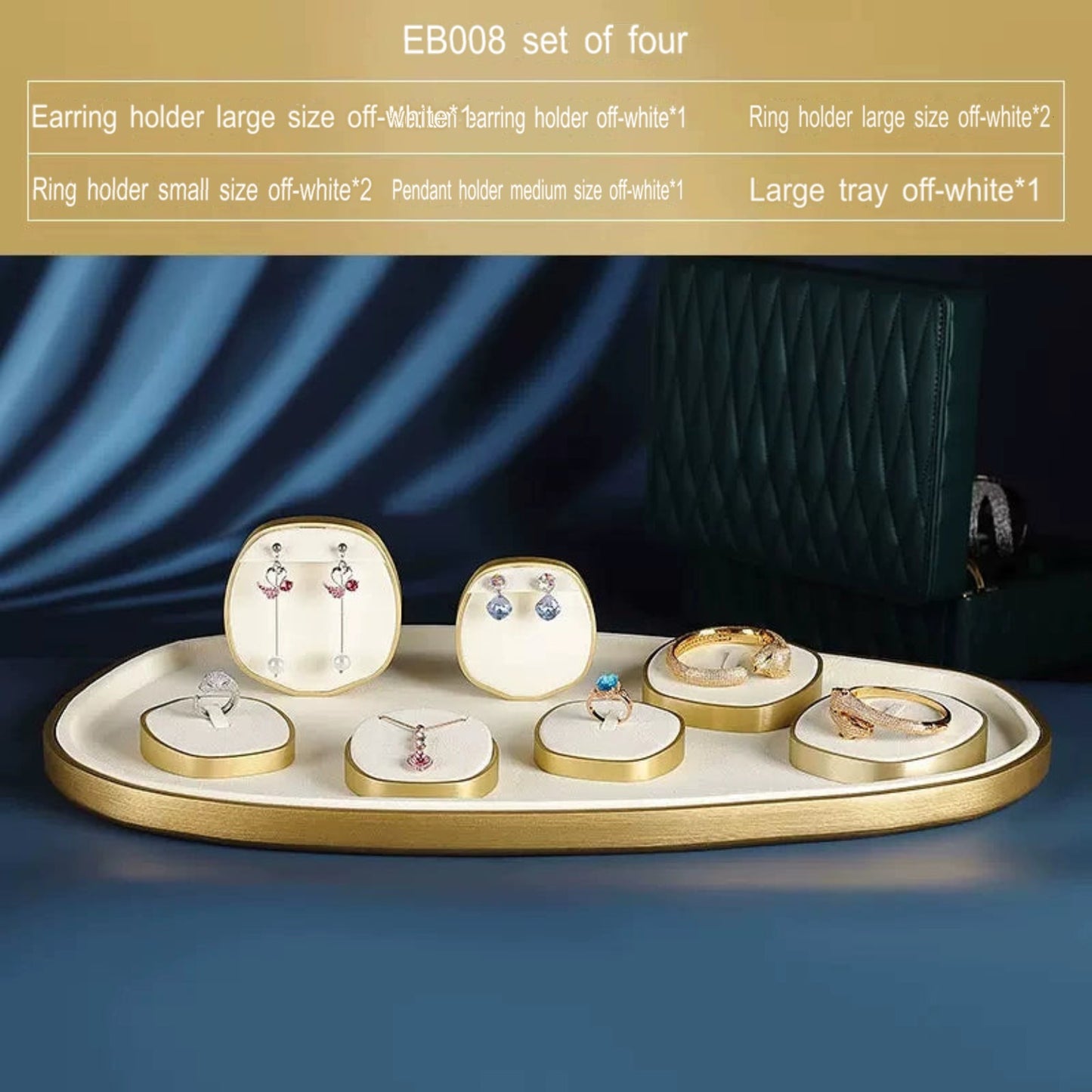 Jewellery display, light luxury window decoration tray set jewelry props