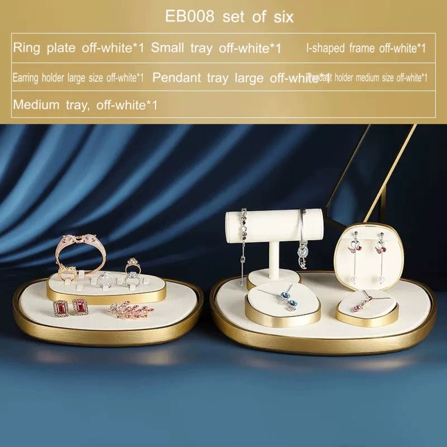 Jewellery display, light luxury window decoration tray set jewelry props