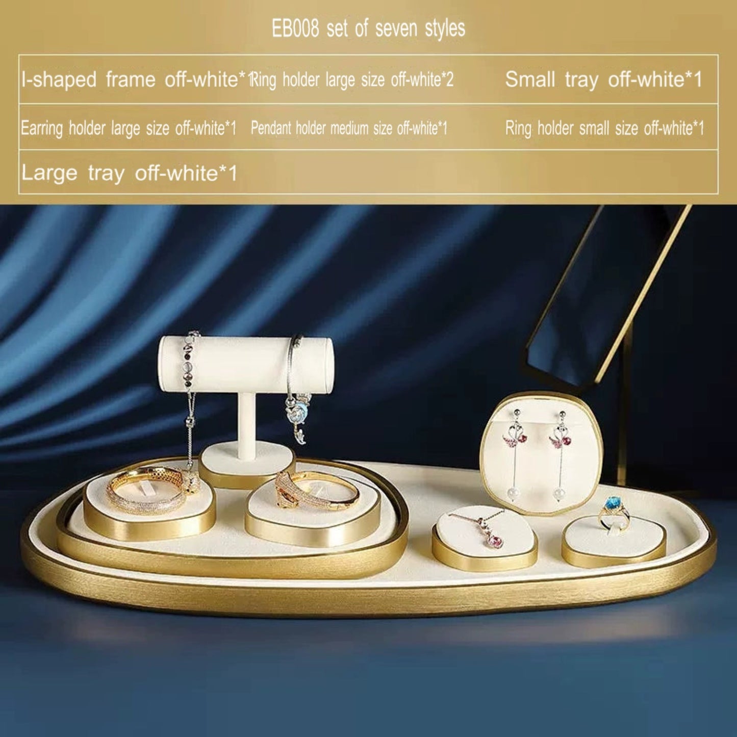 Jewellery display, light luxury window decoration tray set jewelry props