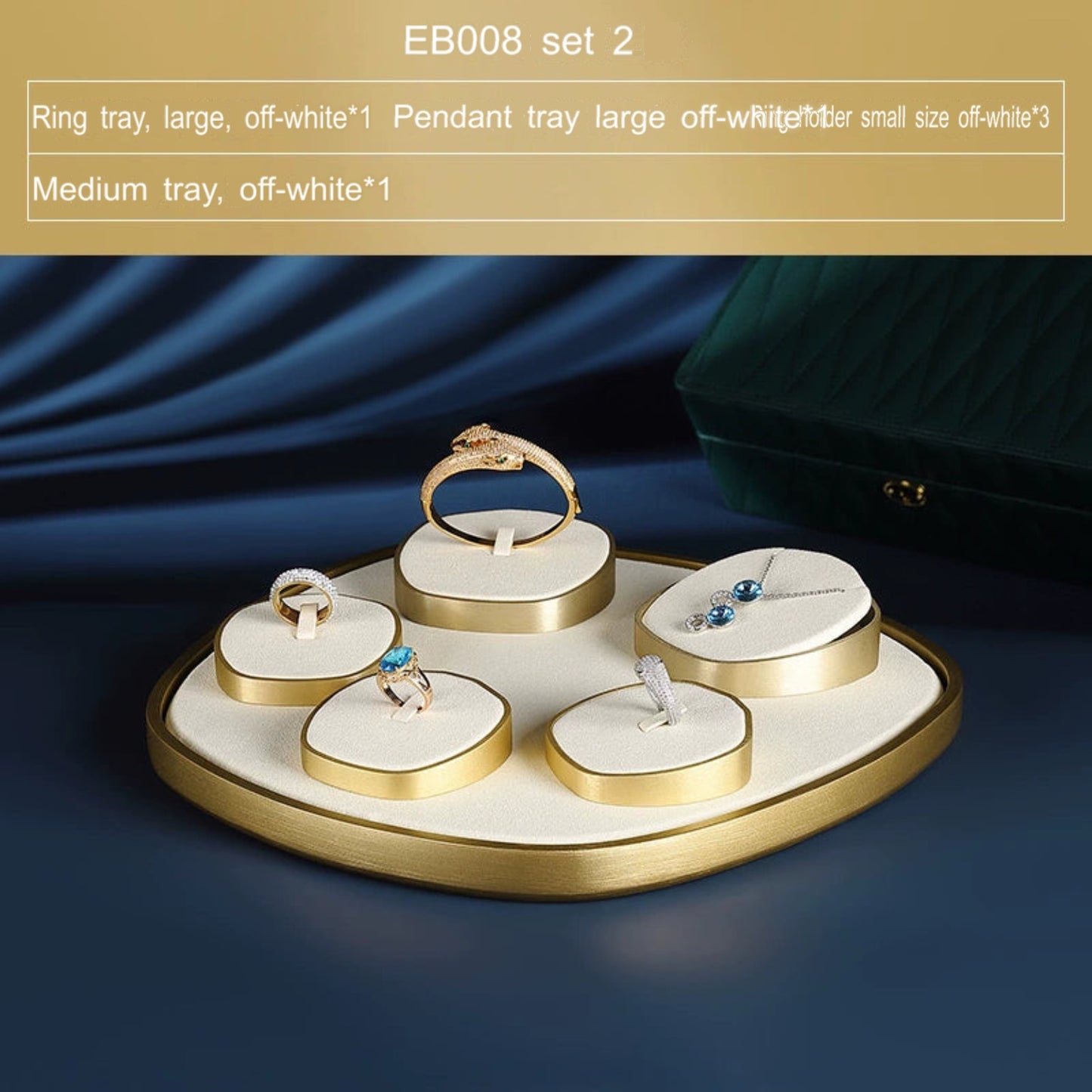 Jewellery display, light luxury window decoration tray set jewelry props