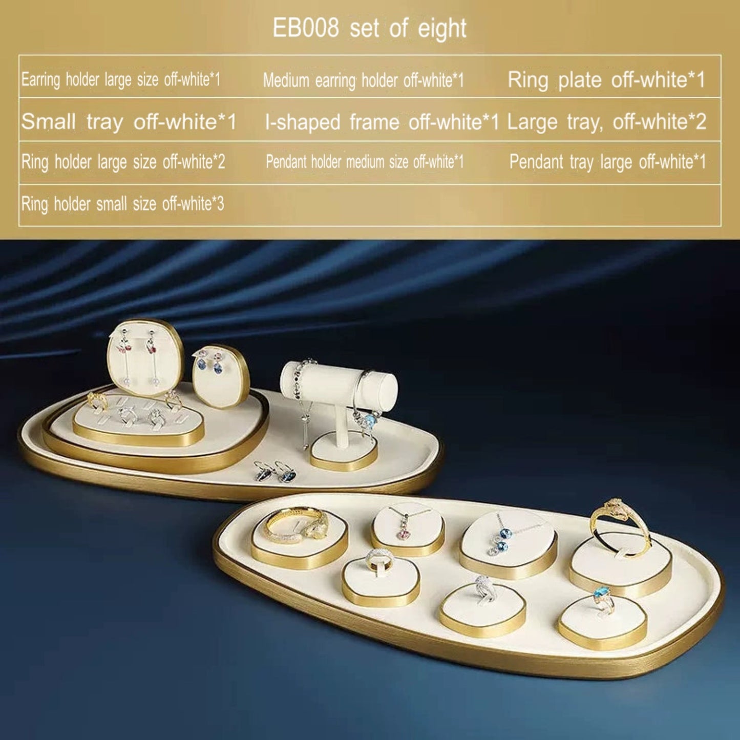 Jewellery display, light luxury window decoration tray set jewelry props