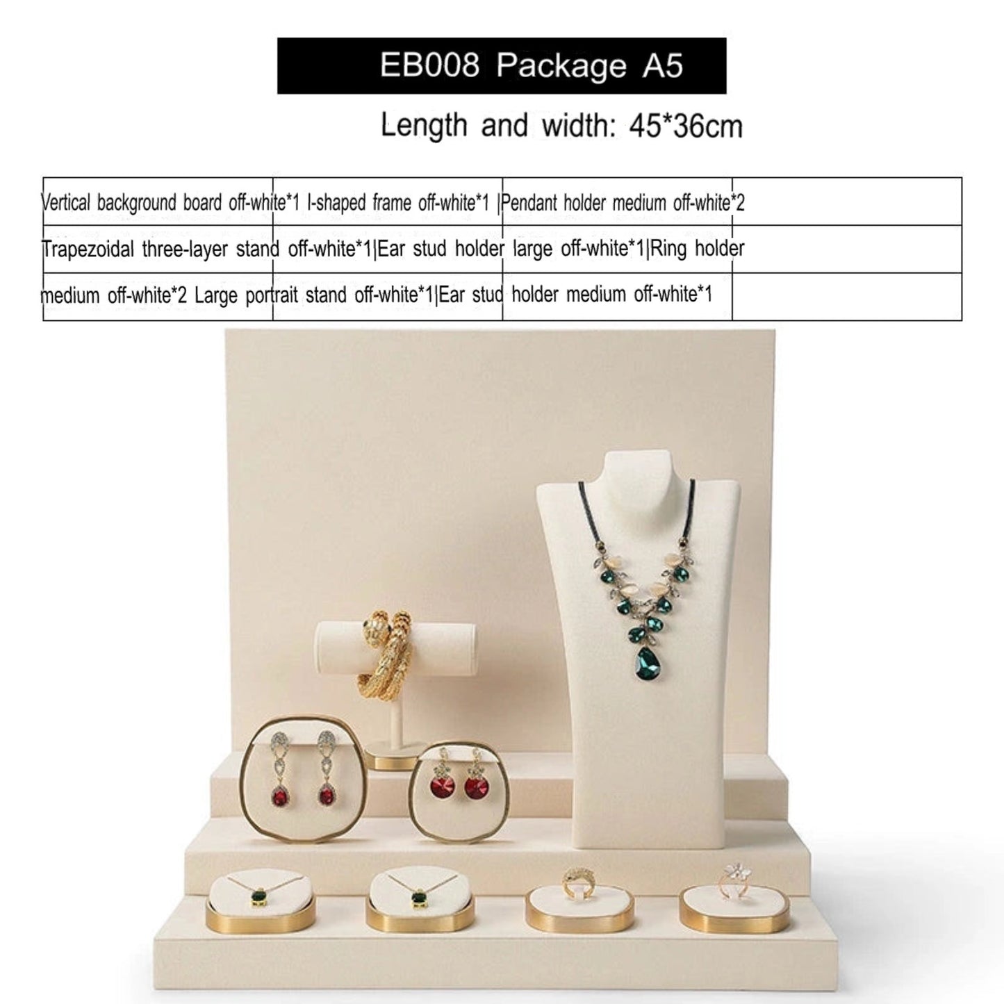 Luxury jewellery display, rings, necklaces, earrings, window display, jewelry, display props