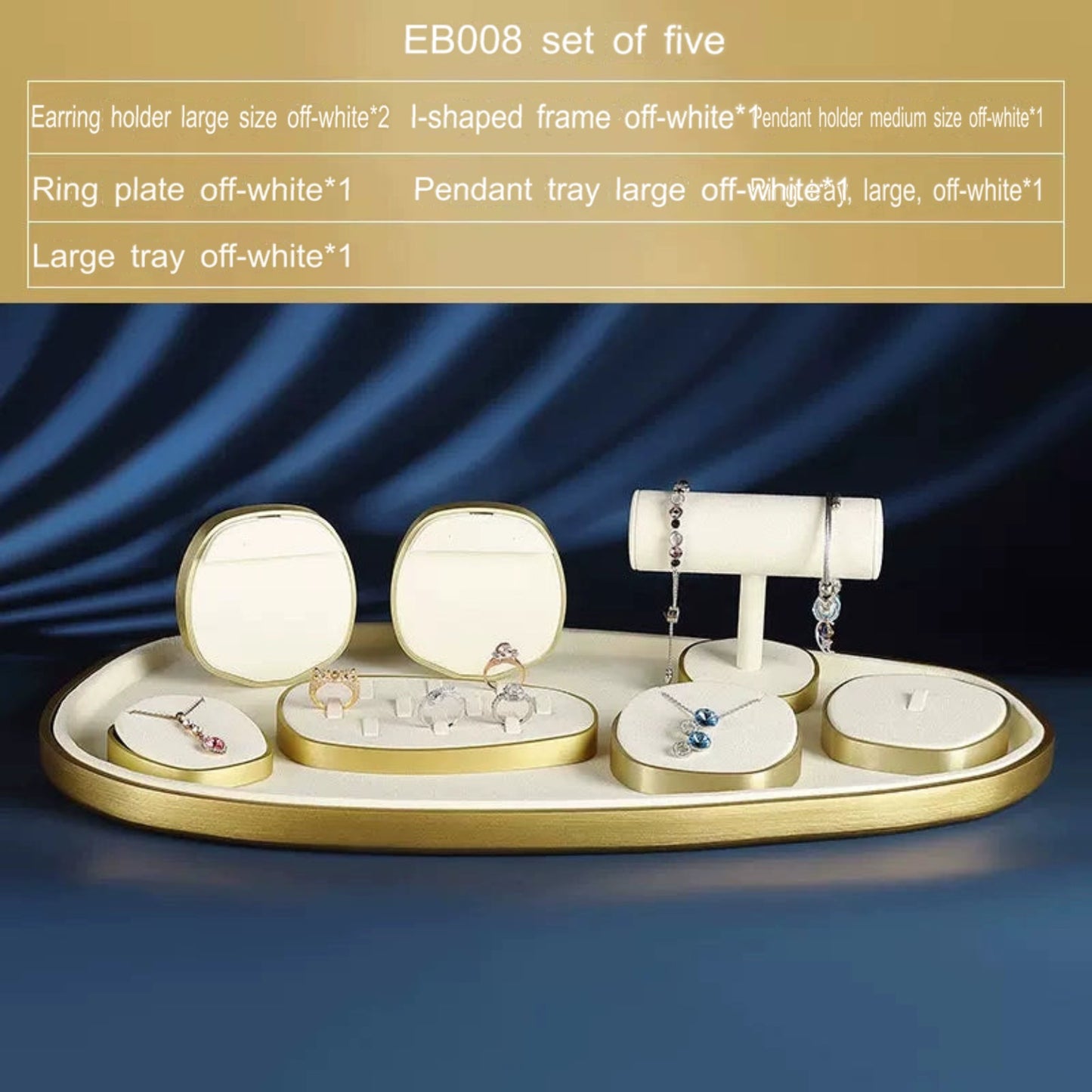 Jewellery display, light luxury window decoration tray set jewelry props