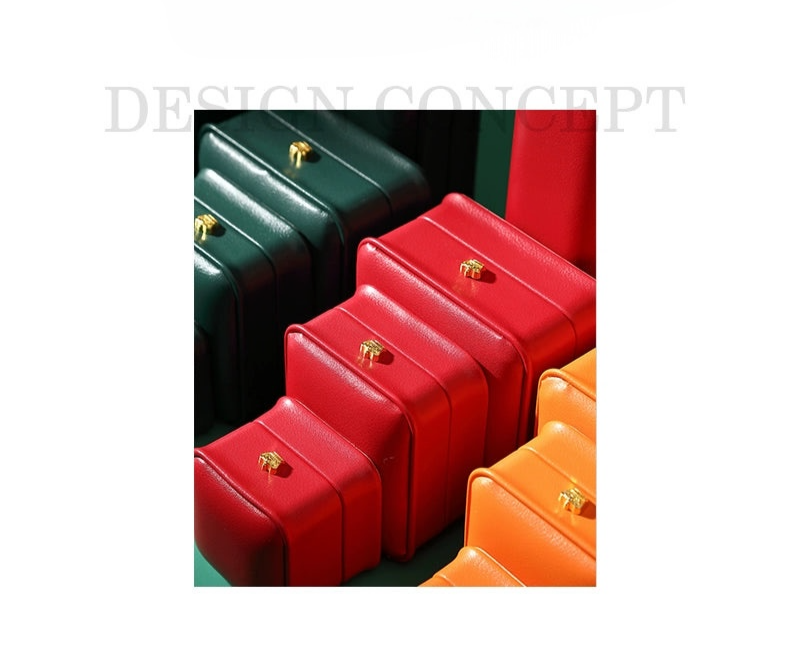 Jewelry Box, Metal Crown, PU Leather, Ring Box, Necklace, Bracelet, Jewelry, Packaging, Gift Box