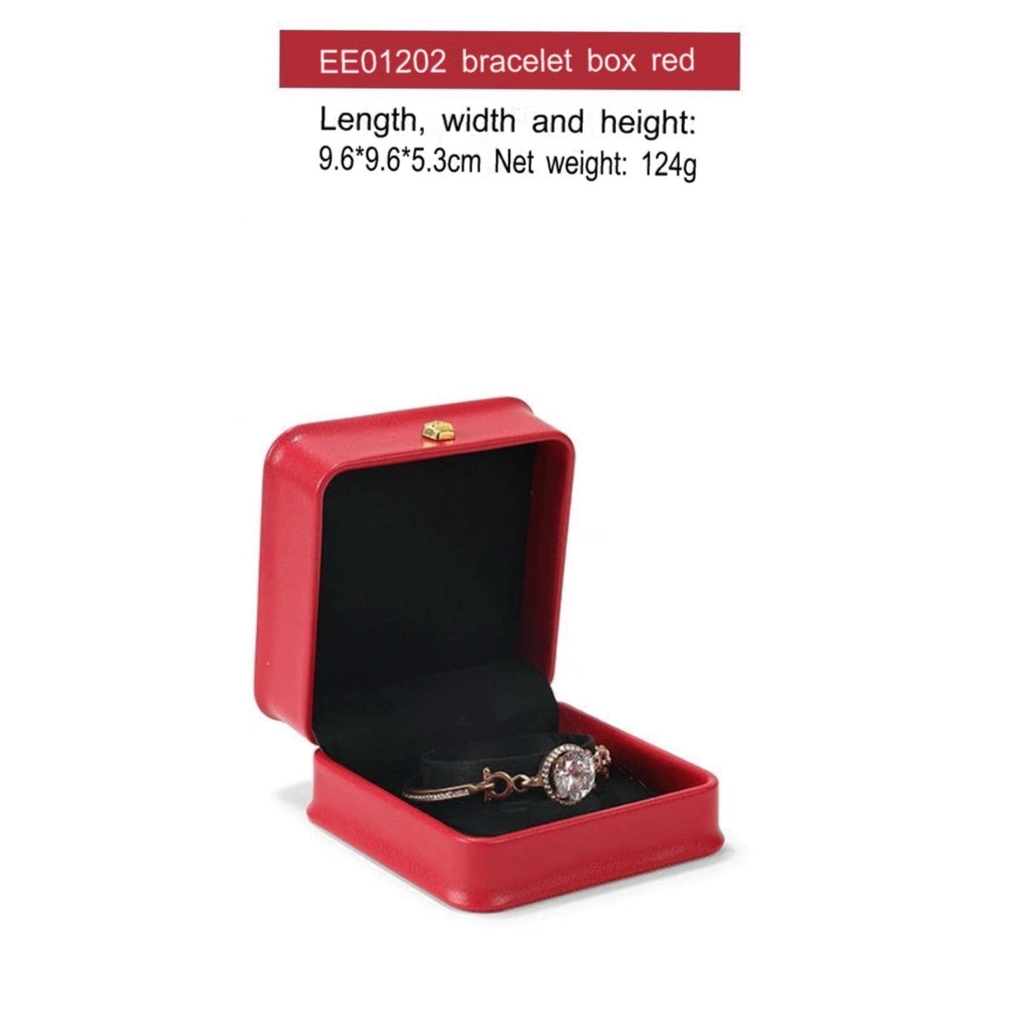 Jewelry Box, Metal Crown, PU Leather, Ring Box, Necklace, Bracelet, Jewelry, Packaging, Gift Box