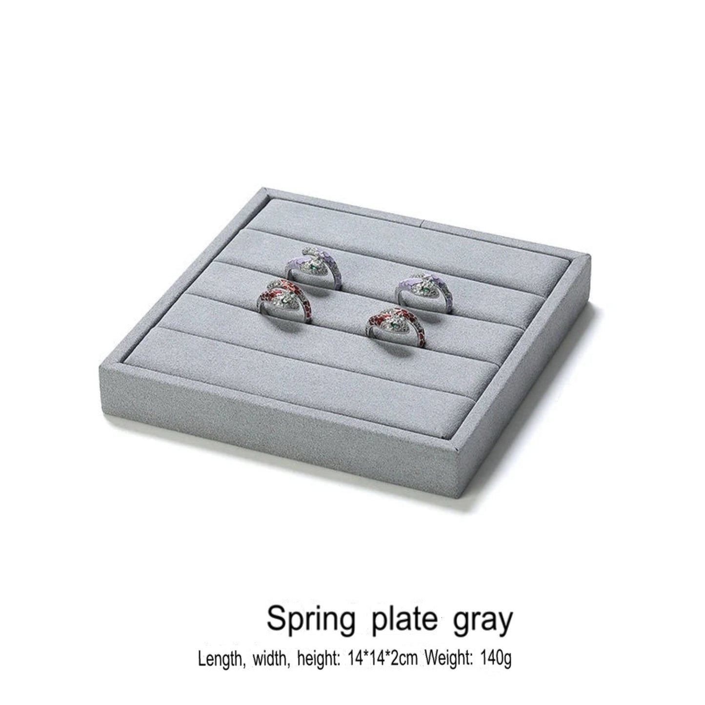 Jewelry display plate, lacquer jewelry placement plate, bracelet, ring, earring, plate, gray necklace storage plate, jewelry tray