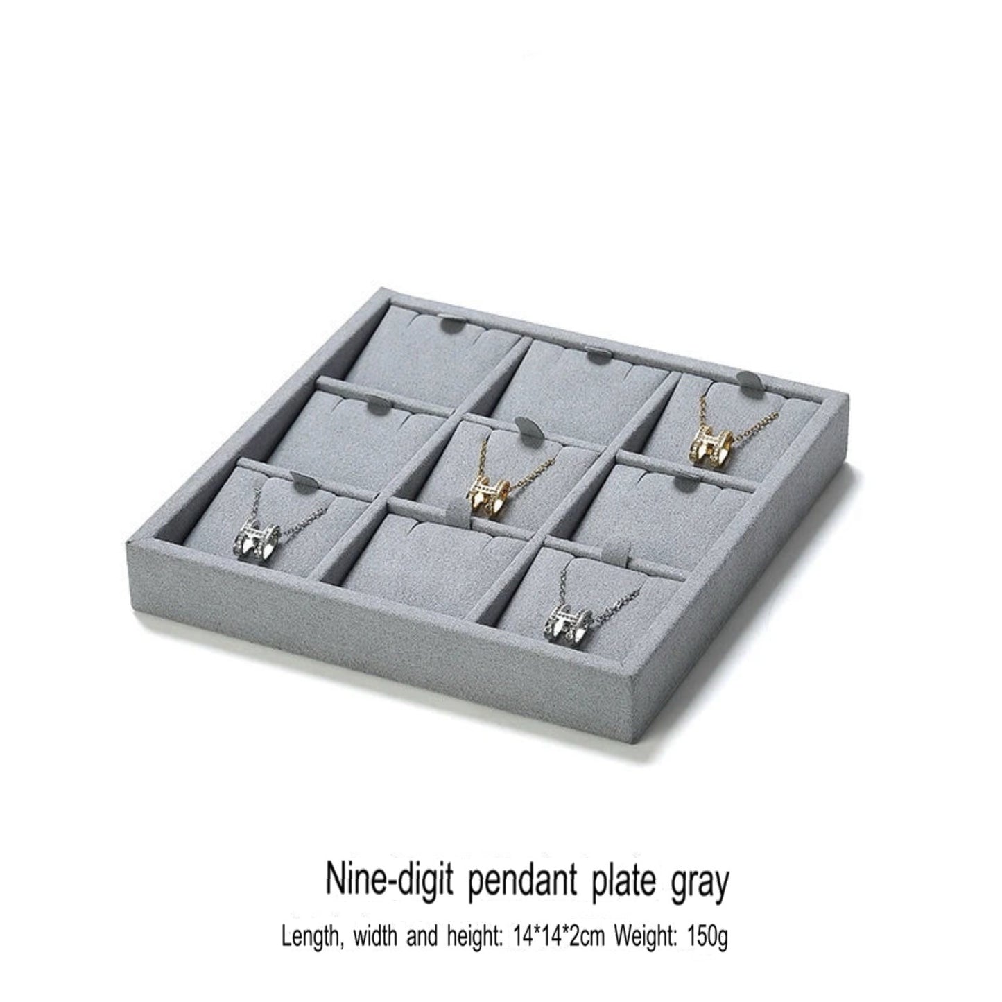 Jewelry display plate, lacquer jewelry placement plate, bracelet, ring, earring, plate, gray necklace storage plate, jewelry tray