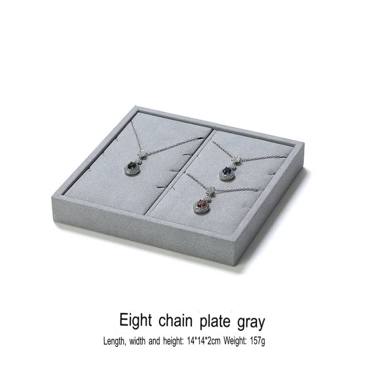 Jewelry display plate, lacquer jewelry placement plate, bracelet, ring, earring, plate, gray necklace storage plate, jewelry tray