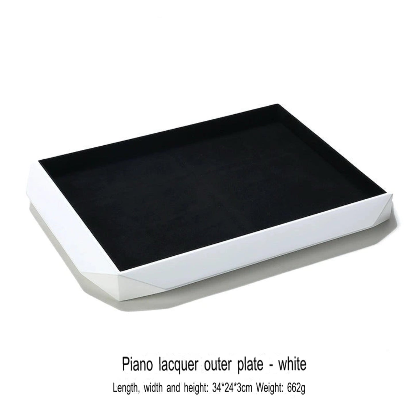 Jewelry display plate, lacquer jewelry placement plate, bracelet, ring, earring, plate, gray necklace storage plate, jewelry tray