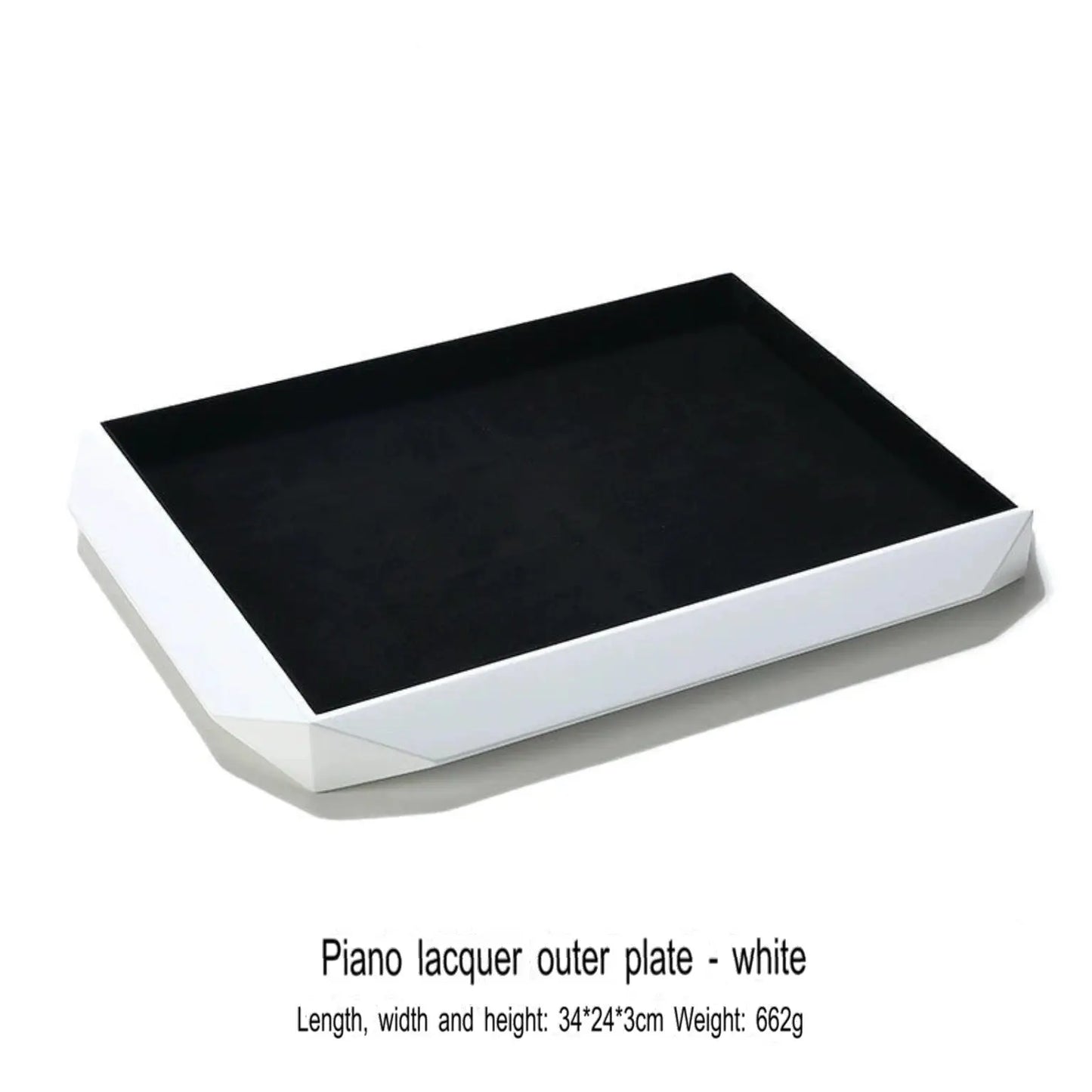 Jewelry display plate, lacquer jewelry placement plate, bracelet, ring, earring, plate, gray necklace storage plate, jewelry tray Jim Display