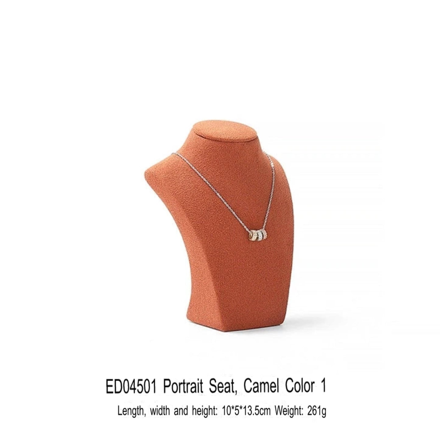Necklace Display Stand, Microfiber Portrait Neck Jewelry, Desk Model Frame, Jewelry Exhibition Display Props
