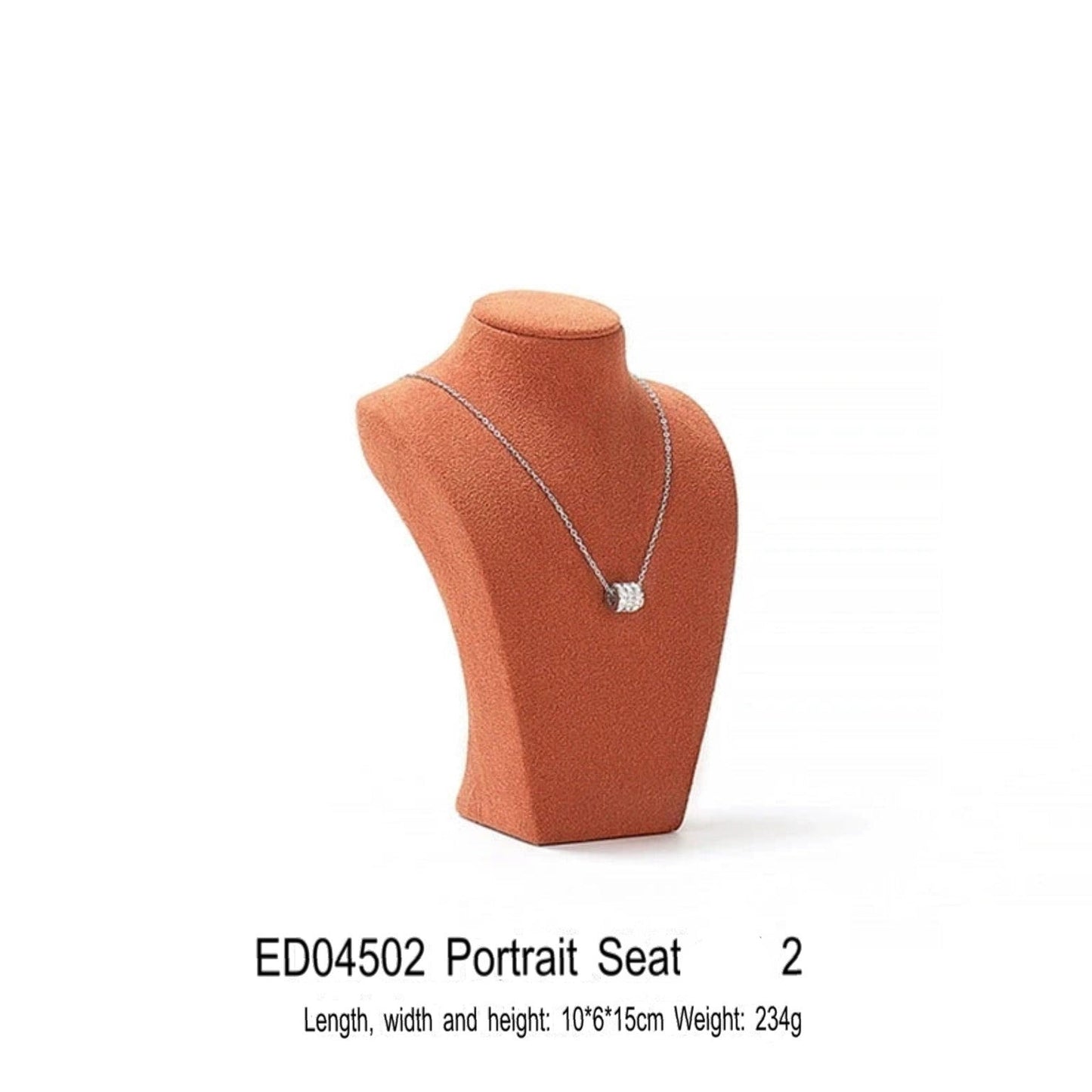 Necklace Display Stand, Microfiber Portrait Neck Jewelry, Desk Model Frame, Jewelry Exhibition Display Props