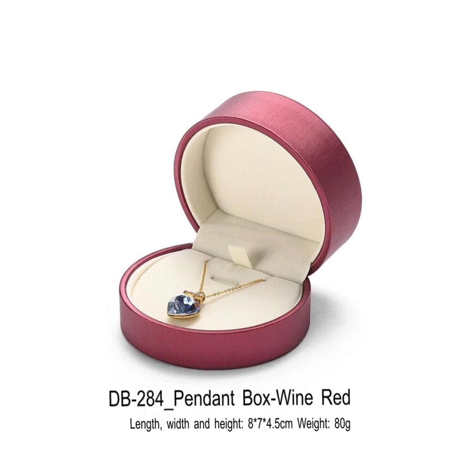 Leather Round Jewelry Box Necklace Bracelet Packaging Box Jewelry Storage Gift Box