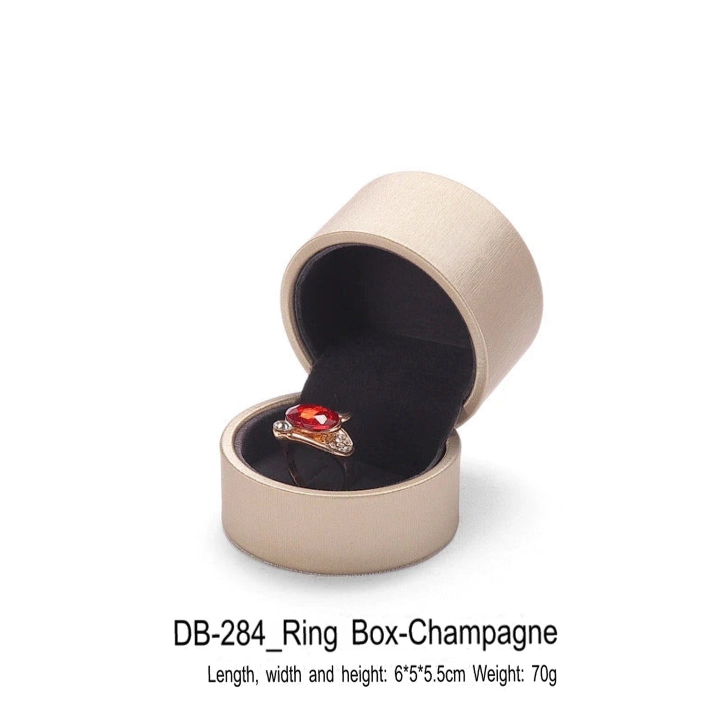Leather Round Jewelry Box Necklace Bracelet Packaging Box Jewelry Storage Gift Box