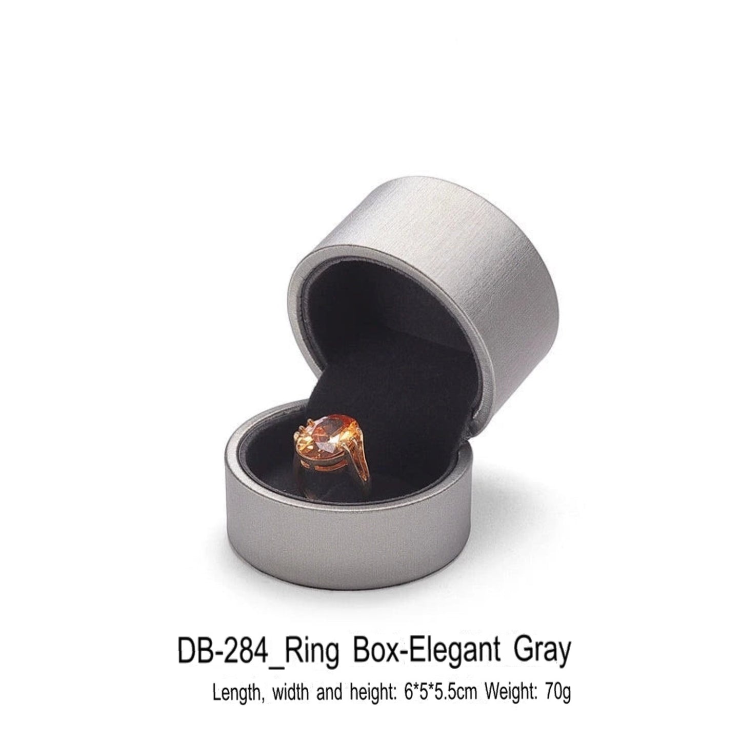 Leather Round Jewelry Box Necklace Bracelet Packaging Box Jewelry Storage Gift Box