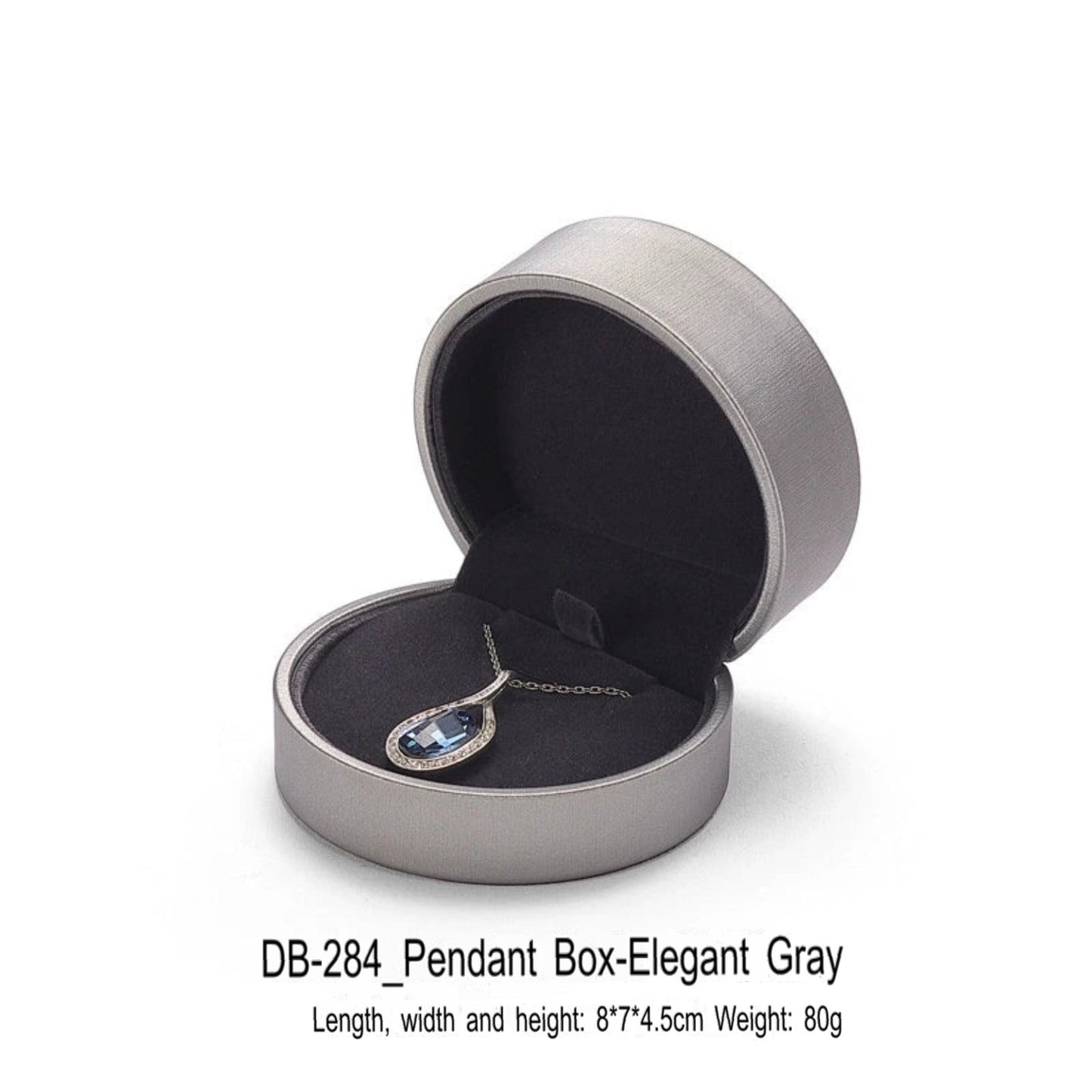 Leather Round Jewelry Box Necklace Bracelet Packaging Box Jewelry Storage Gift Box
