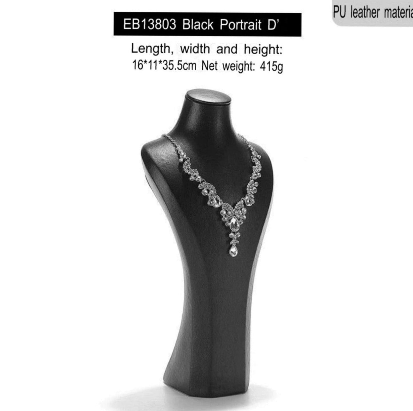 Jewelry display rack, portrait necklace jewelry stand, jewelry display props, window display window, neck mold frame, necklace display stand