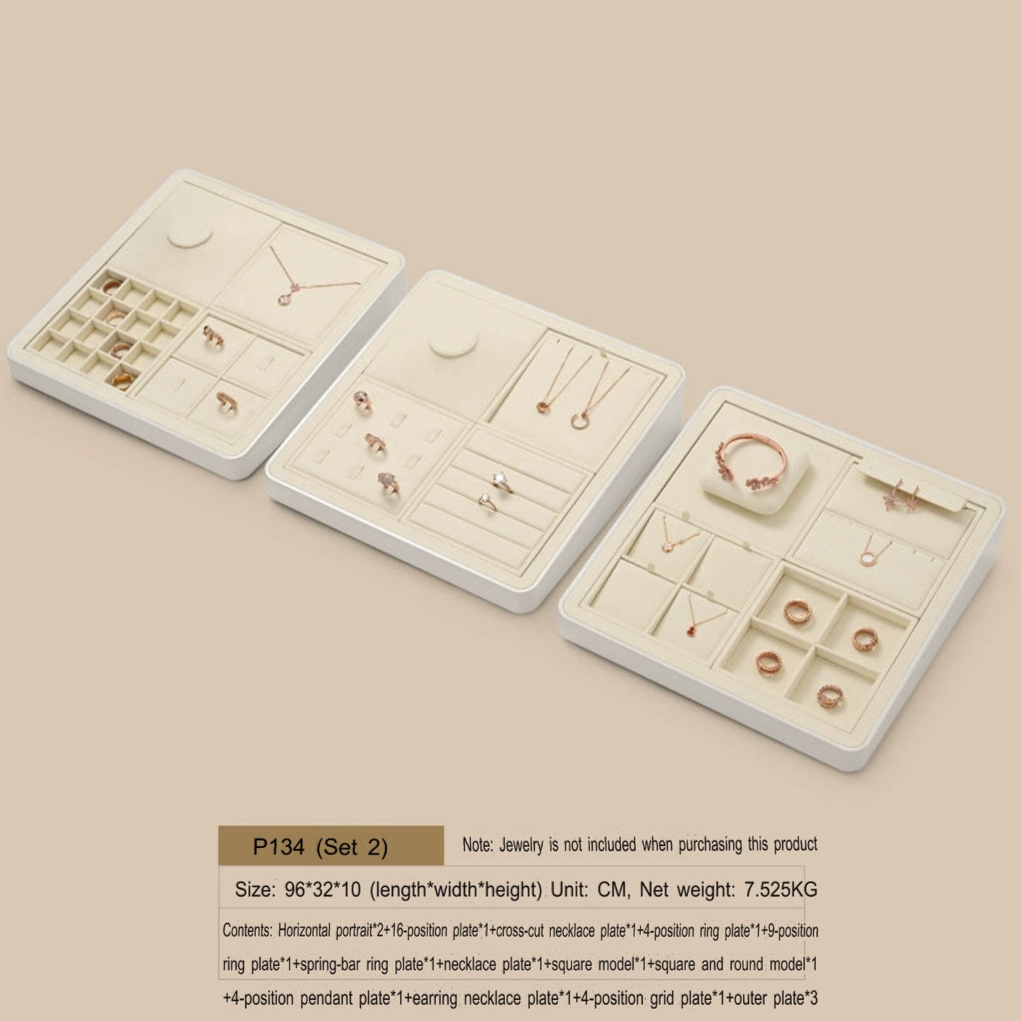High Jewelry Display Props Necklace Ring Earrings Jewelry Tray Counter Jewelry Display Stand