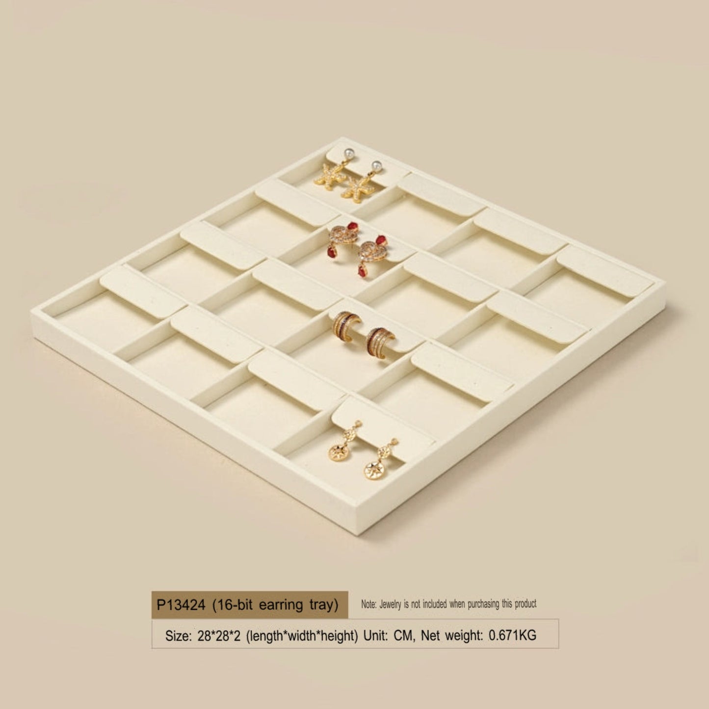 High Jewelry Display Props Necklace Ring Earrings Jewelry Tray Counter Jewelry Display Stand