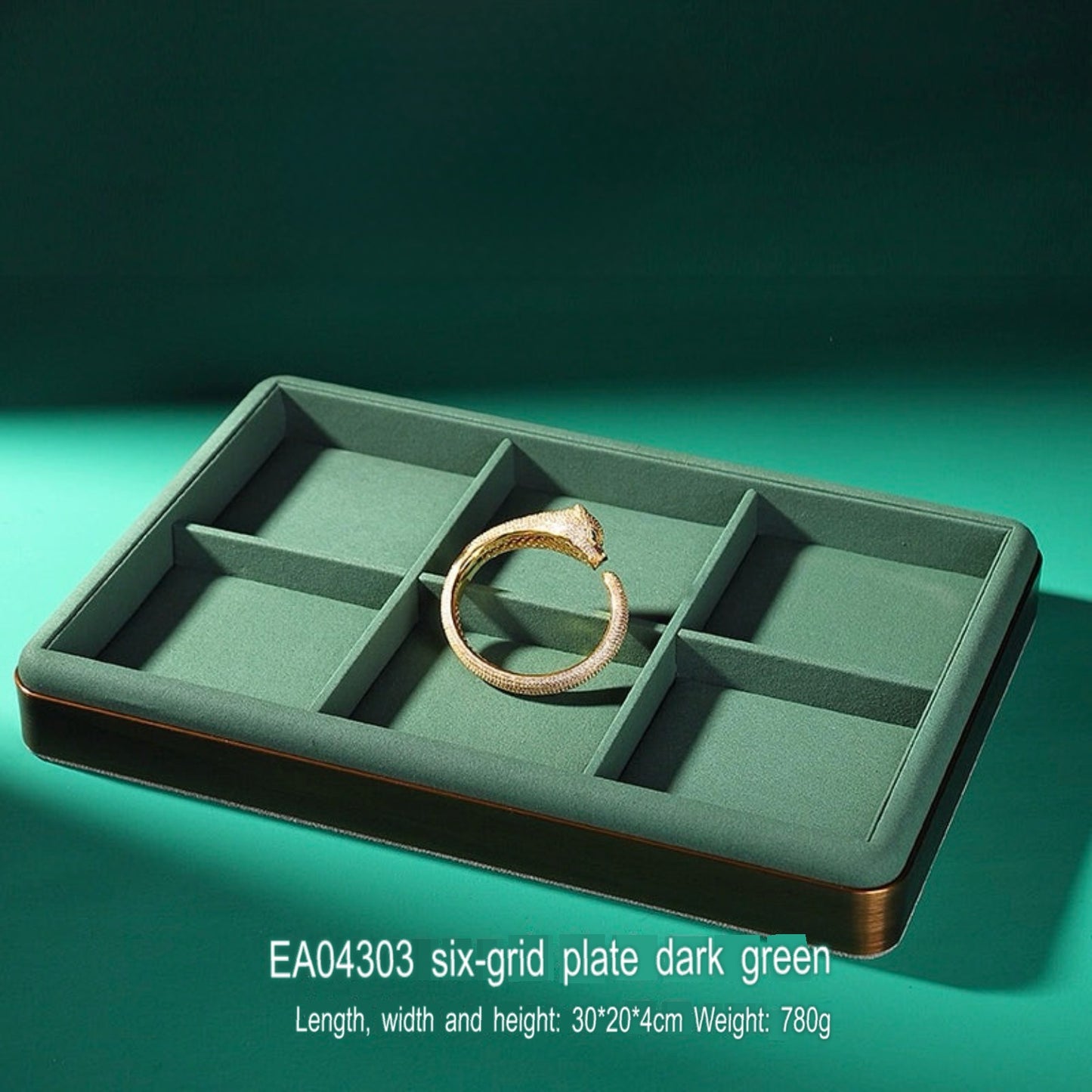 Jewelry display plate, metal gold jewelry tray, ring, necklace, bracelet, jade, multi-purpose jewelry storage, look at the pallet