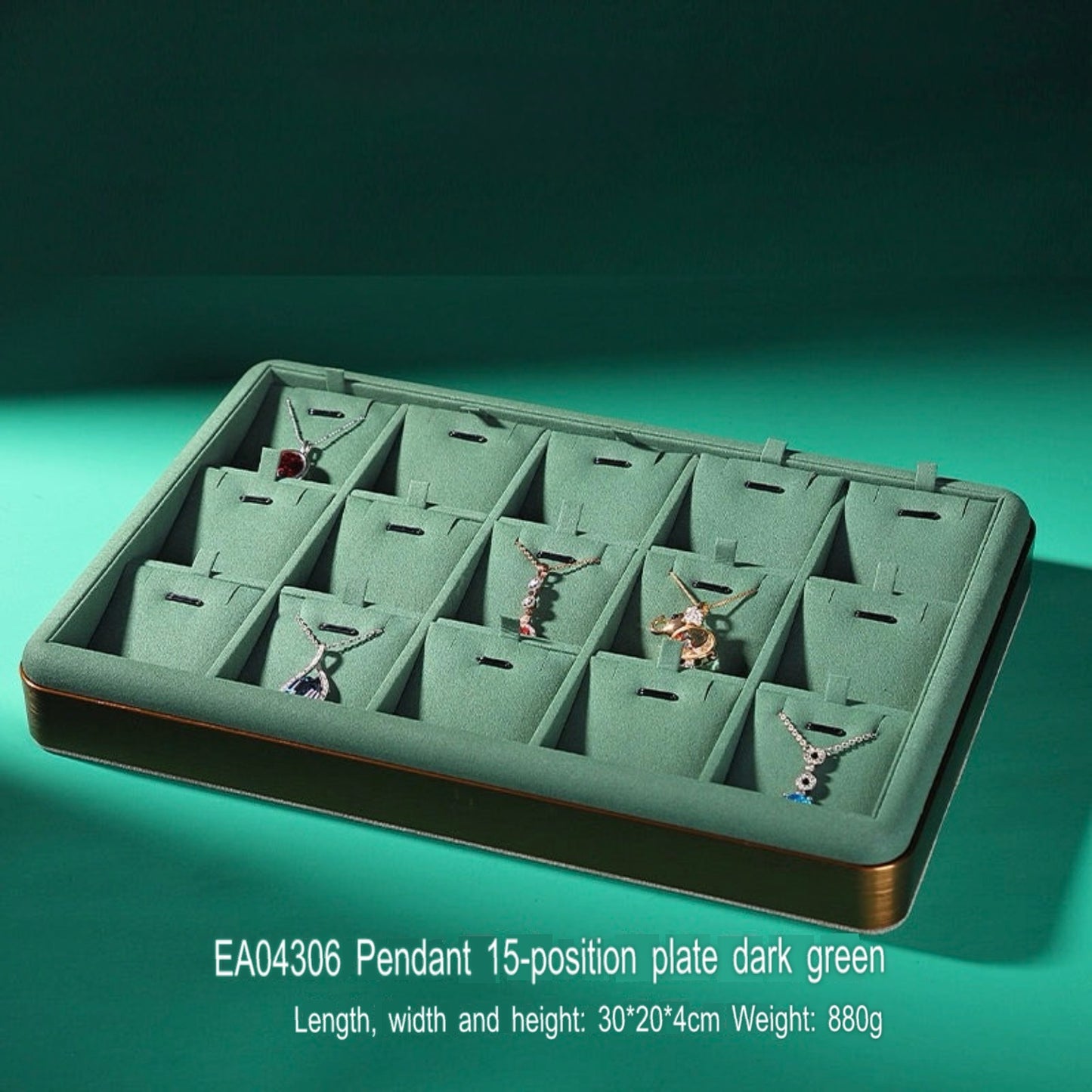 Jewelry display plate, metal gold jewelry tray, ring, necklace, bracelet, jade, multi-purpose jewelry storage, look at the pallet