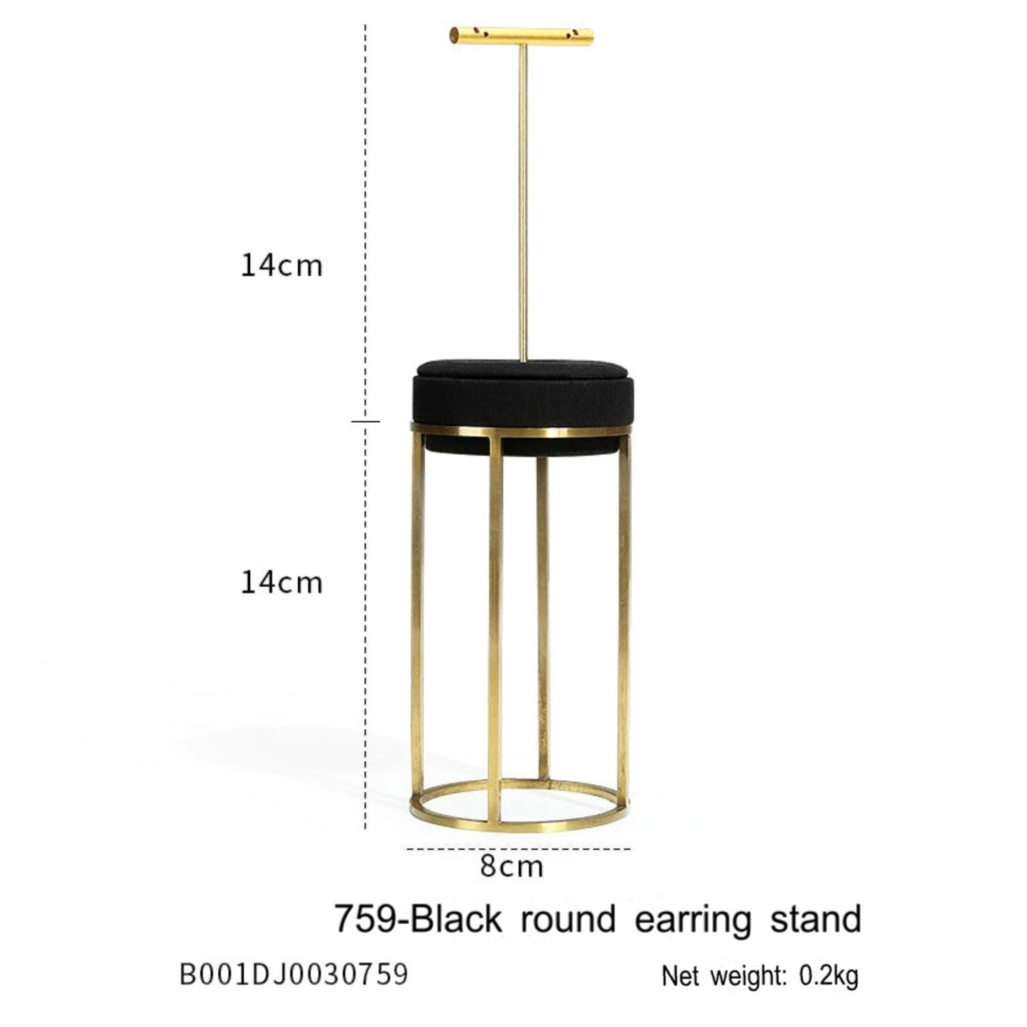 Black Premium jewellery window display props