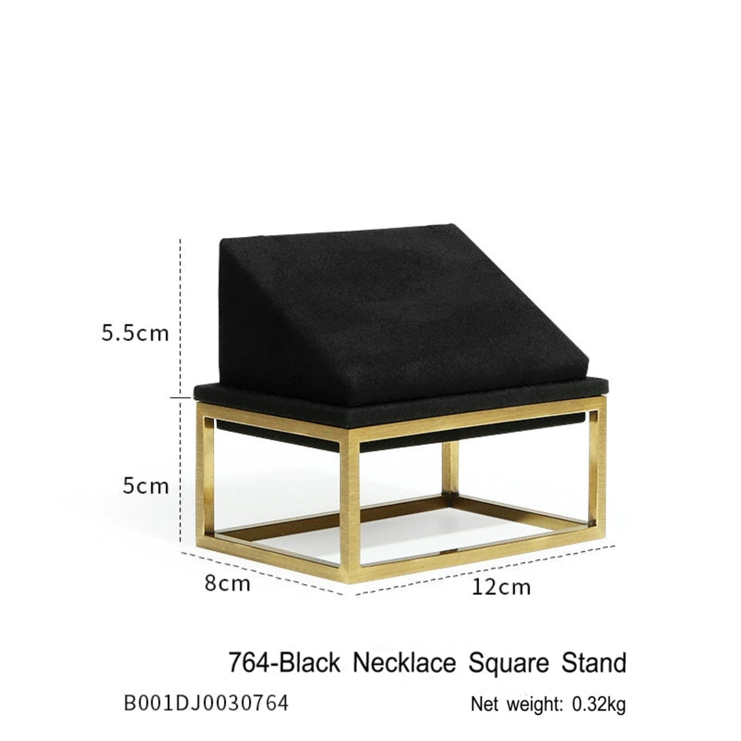Black Premium jewellery window display props
