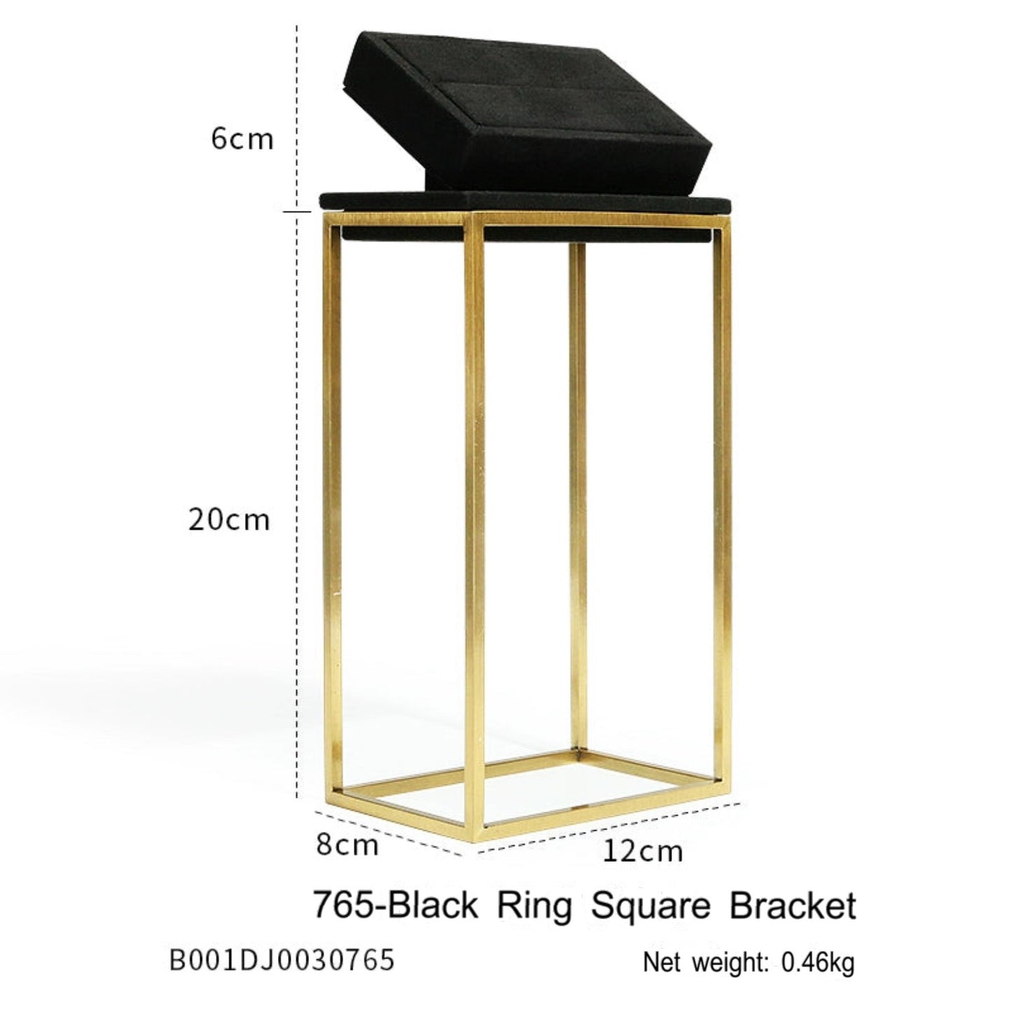 Black Premium jewellery window display props