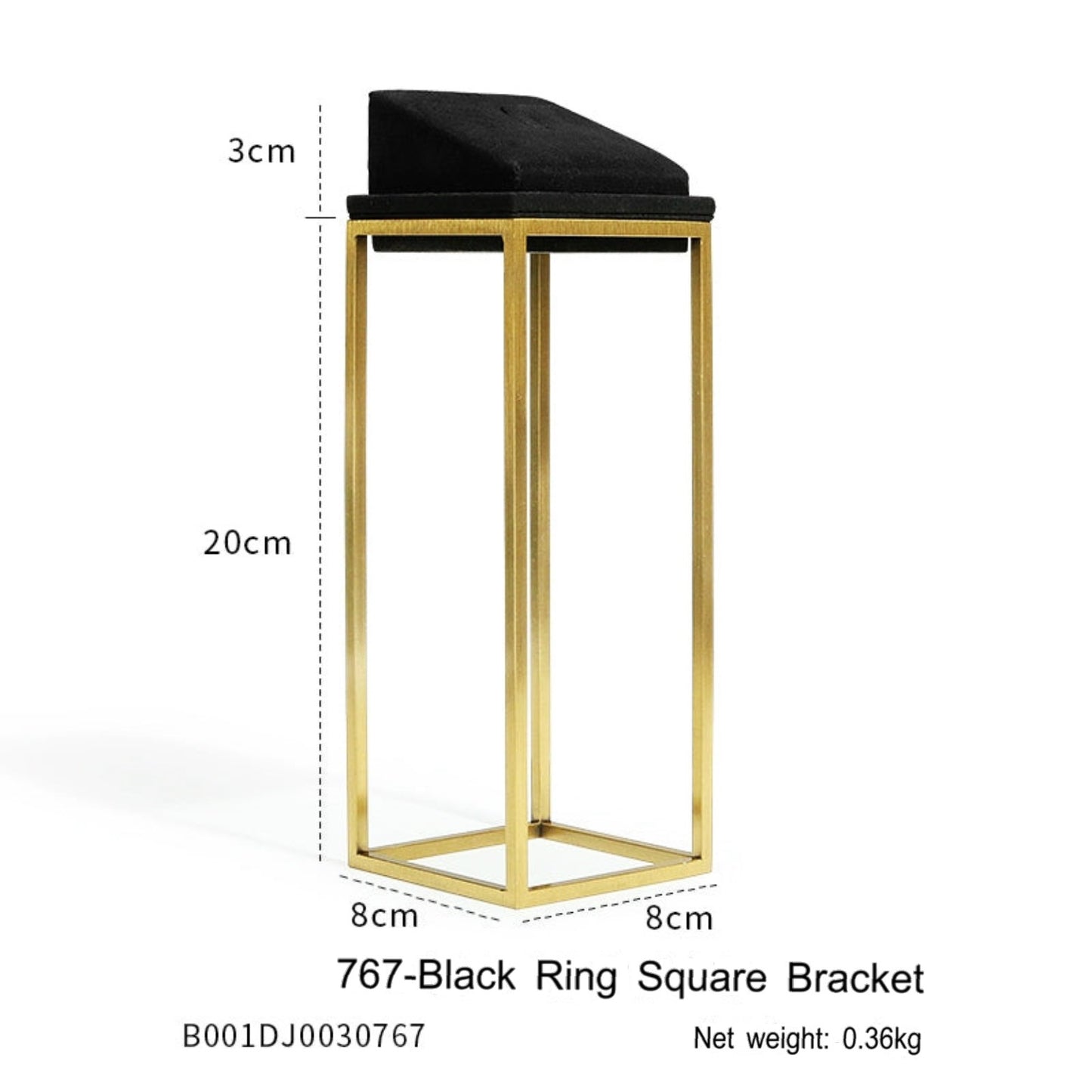 Black Premium jewellery window display props
