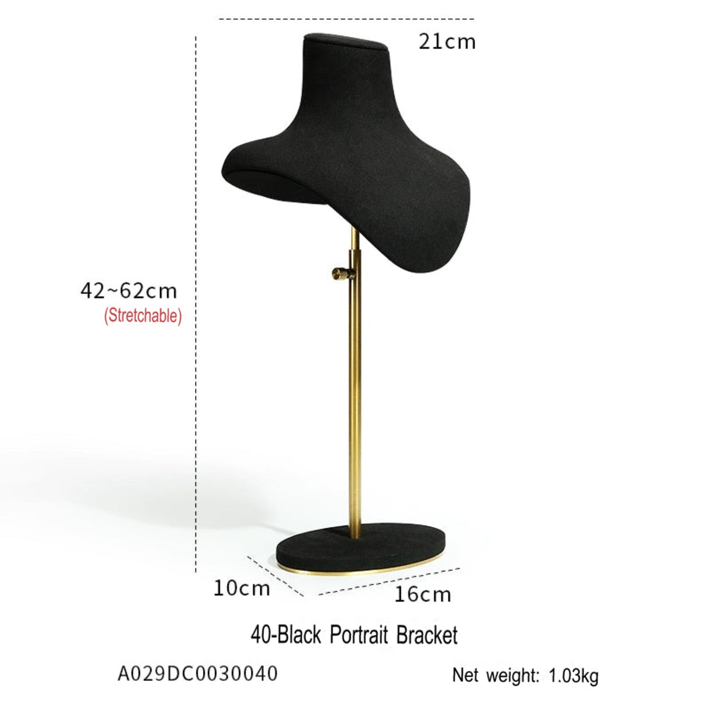 Black Premium jewellery window display props