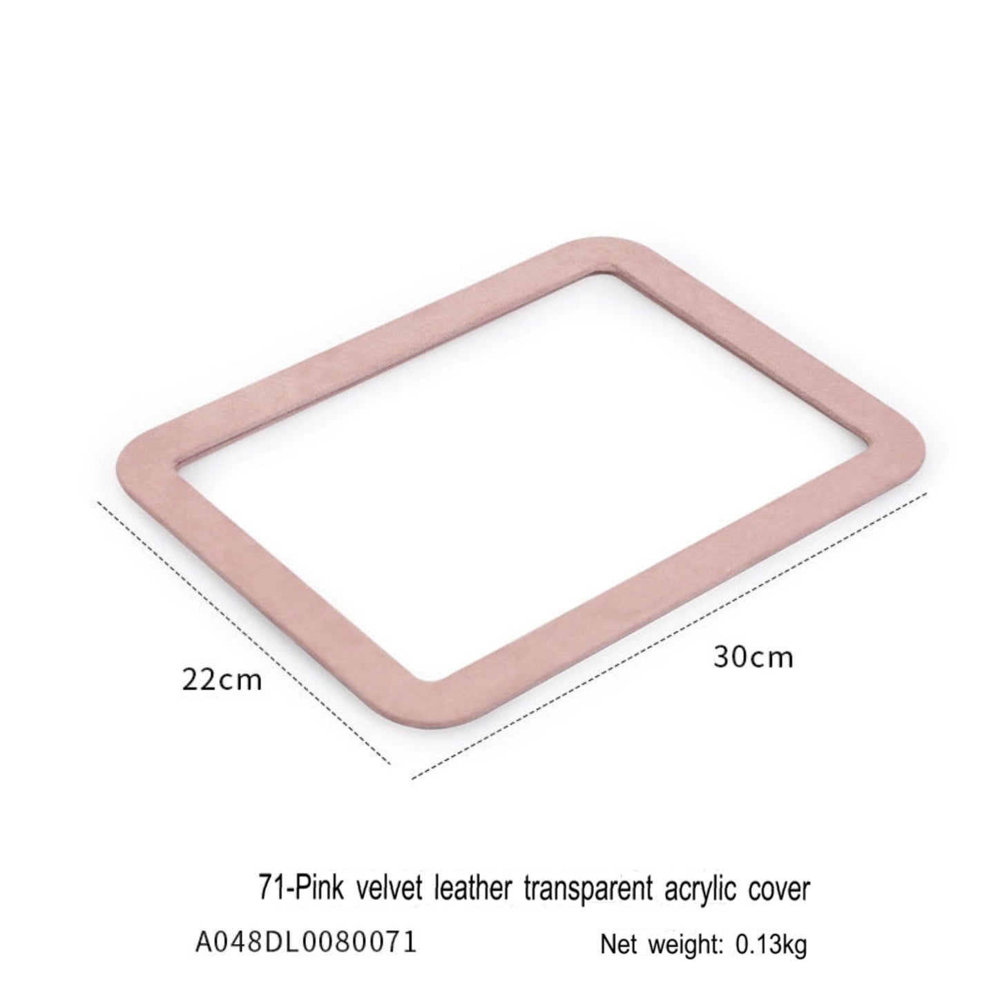 Velvet jewelry tray with lid dustproof jewelry storage box bracelet necklace bracelet ring stud jewelry display tray