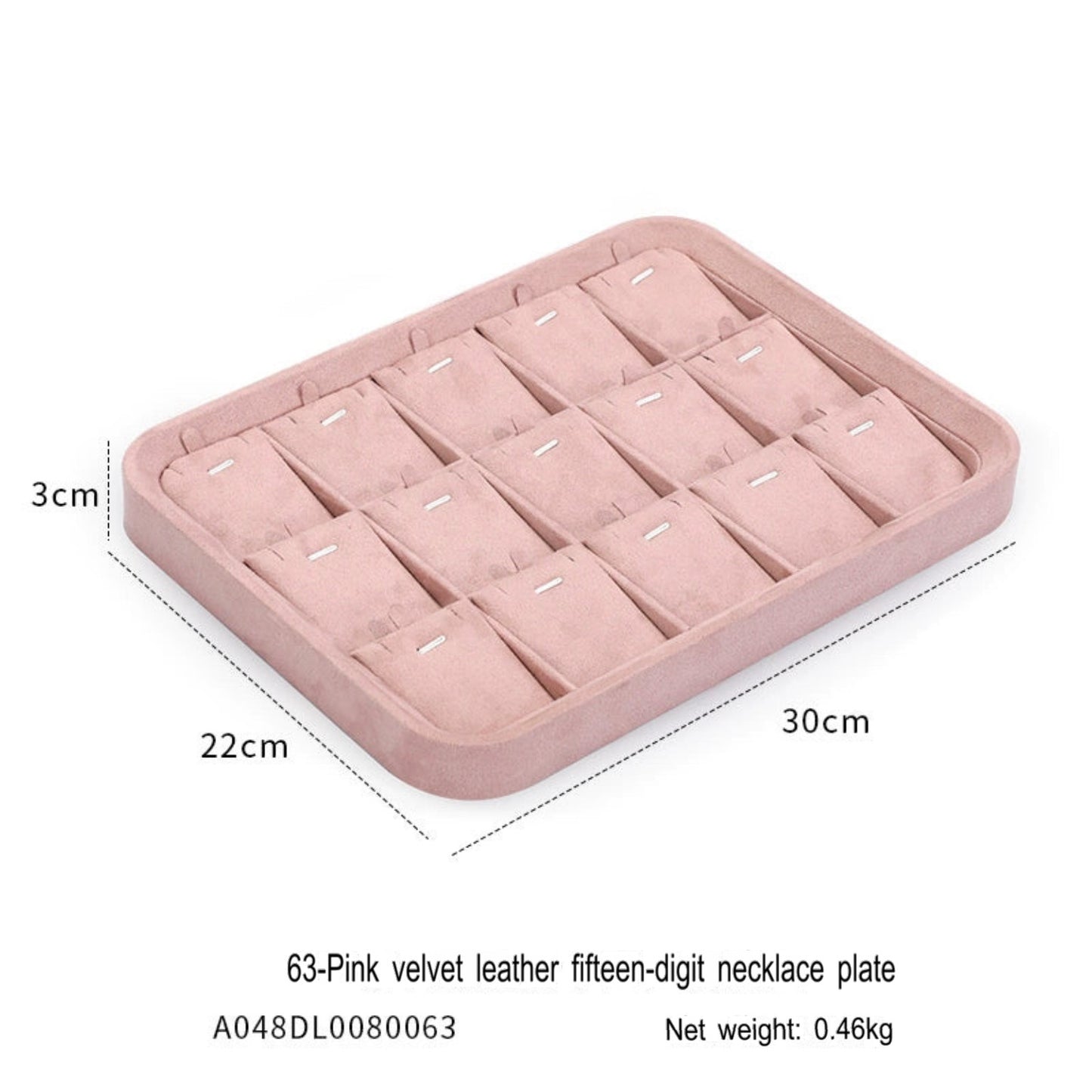 Velvet jewelry tray with lid dustproof jewelry storage box bracelet necklace bracelet ring stud jewelry display tray
