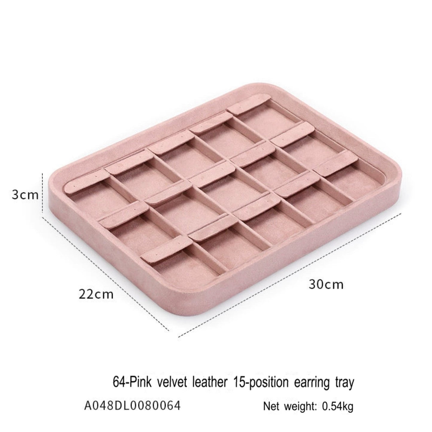 Velvet jewelry tray with lid dustproof jewelry storage box bracelet necklace bracelet ring stud jewelry display tray