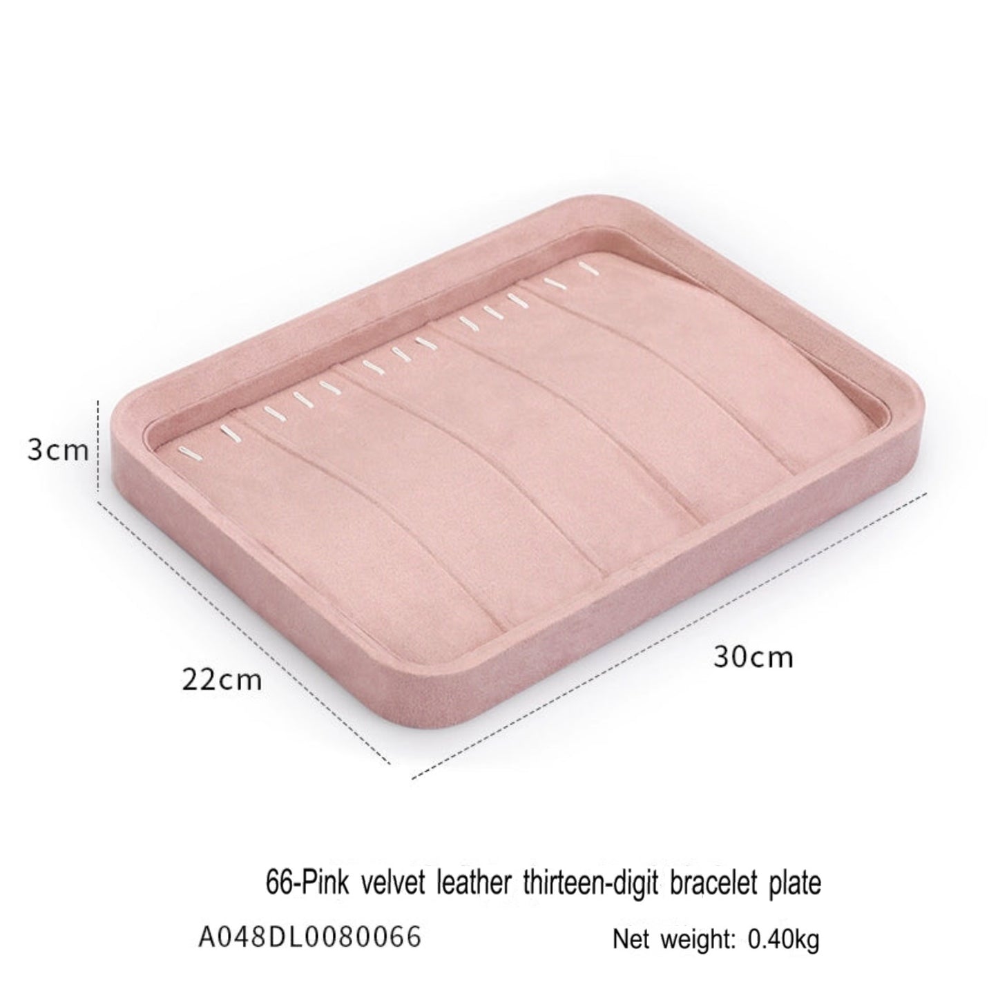 Velvet jewelry tray with lid dustproof jewelry storage box bracelet necklace bracelet ring stud jewelry display tray