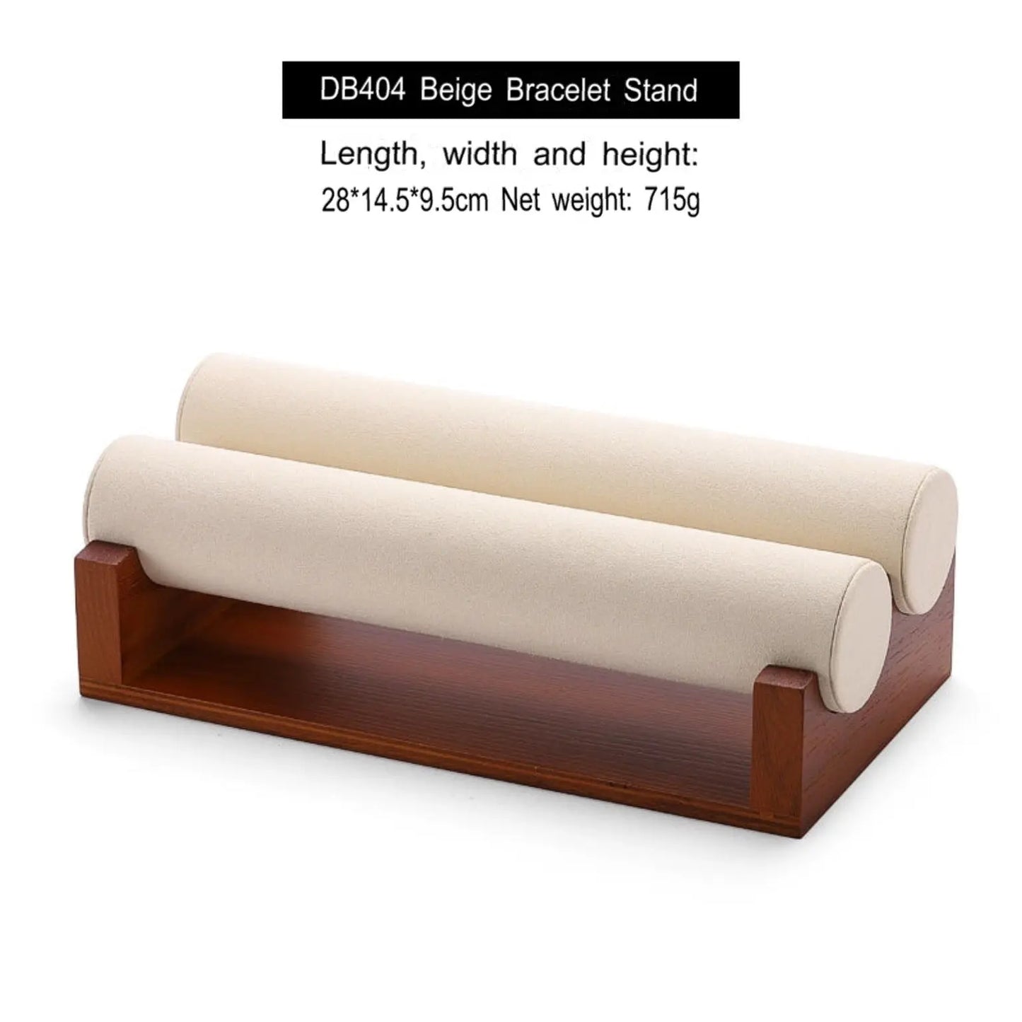 Jewelry Display Rack Solid Wood Microfiber Material Bracelet Jewelry Rack Jim Display