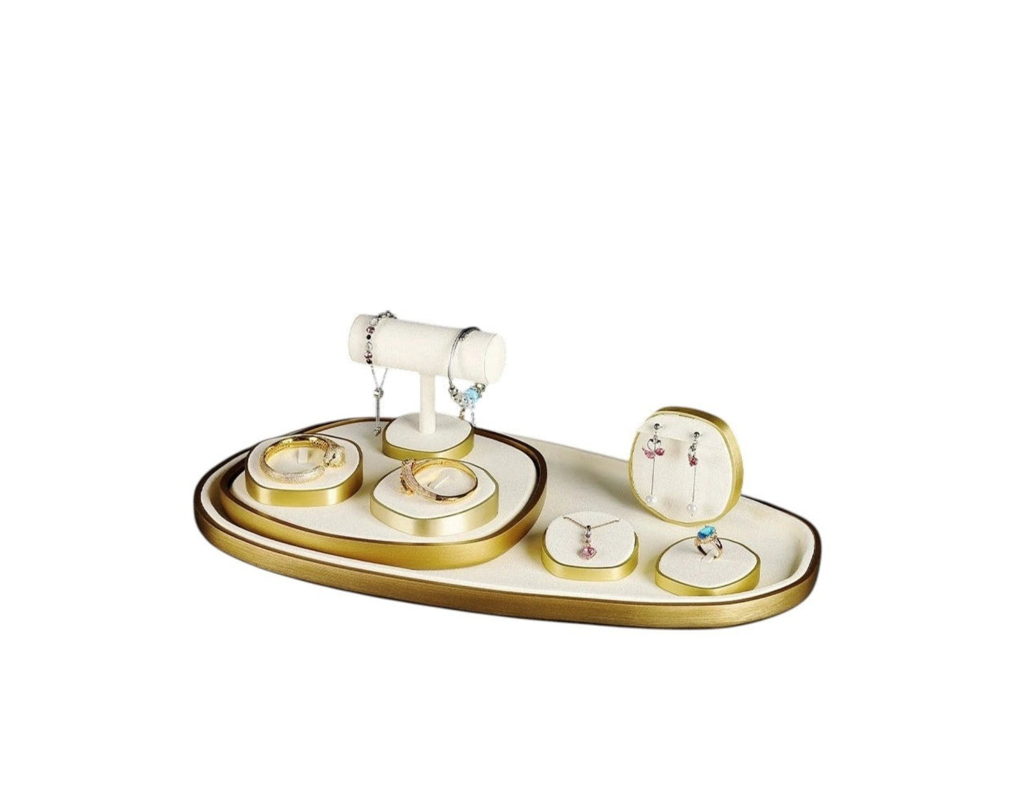 Jewellery display, light luxury window decoration tray set jewelry props
