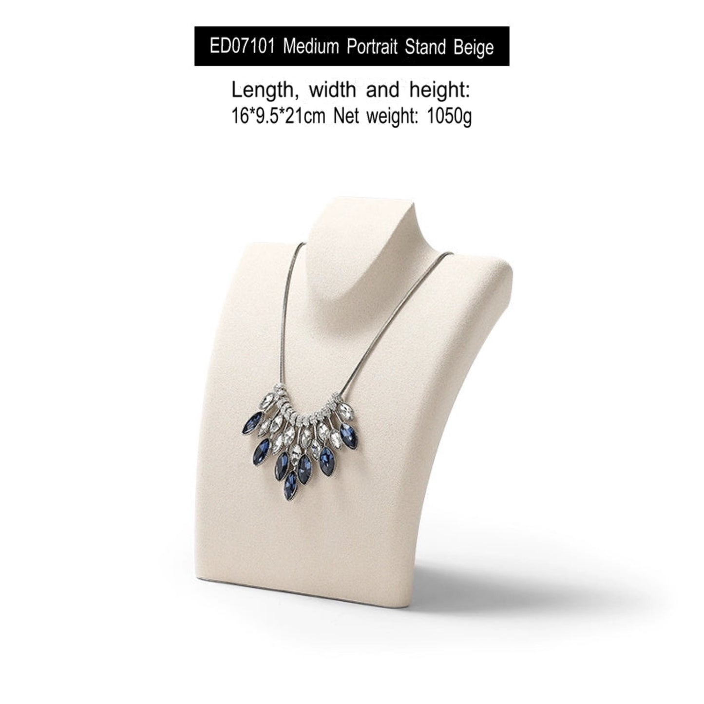 Luxury necklace display stand, model neck display rack, pendant jewelry hanger, window jewelry display props