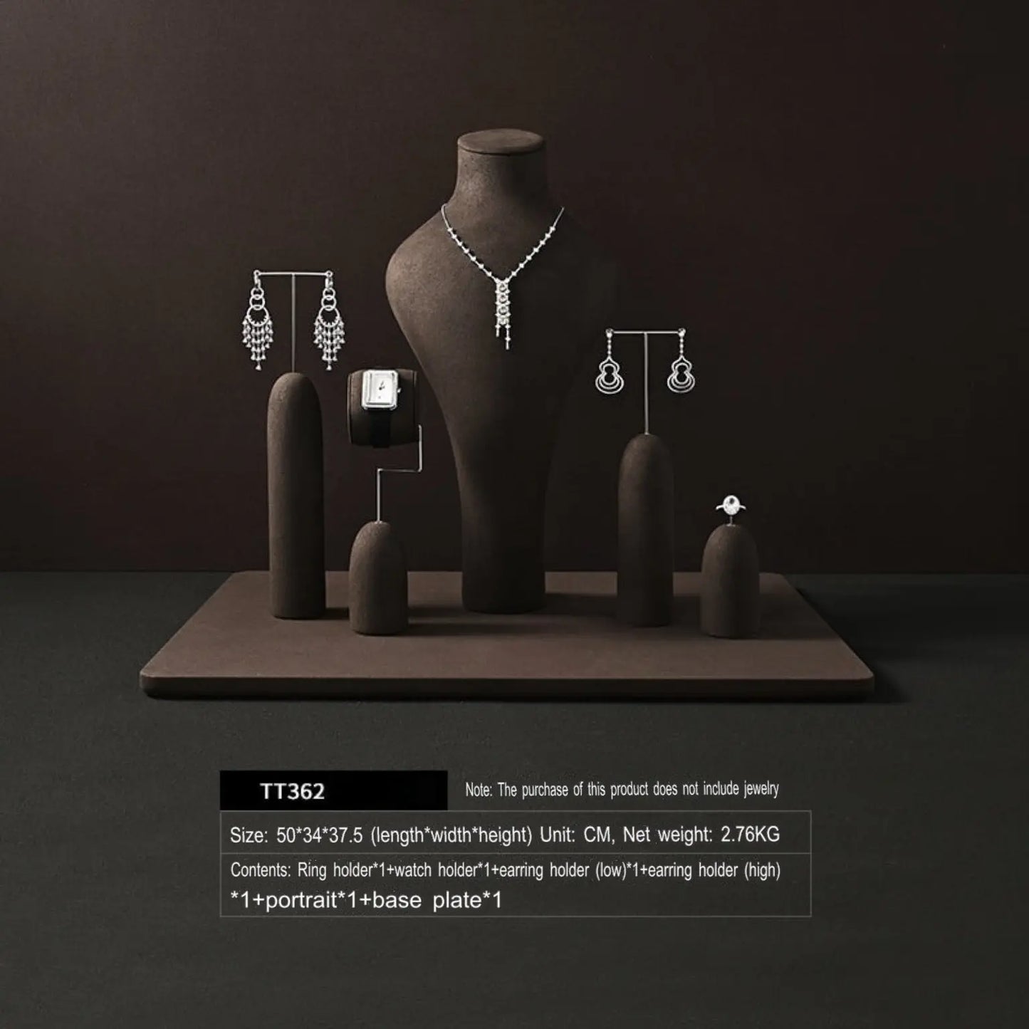 Luxury jewelry rack, coffee necklace, earrings, watch rings, and display props in the counter Jim Display