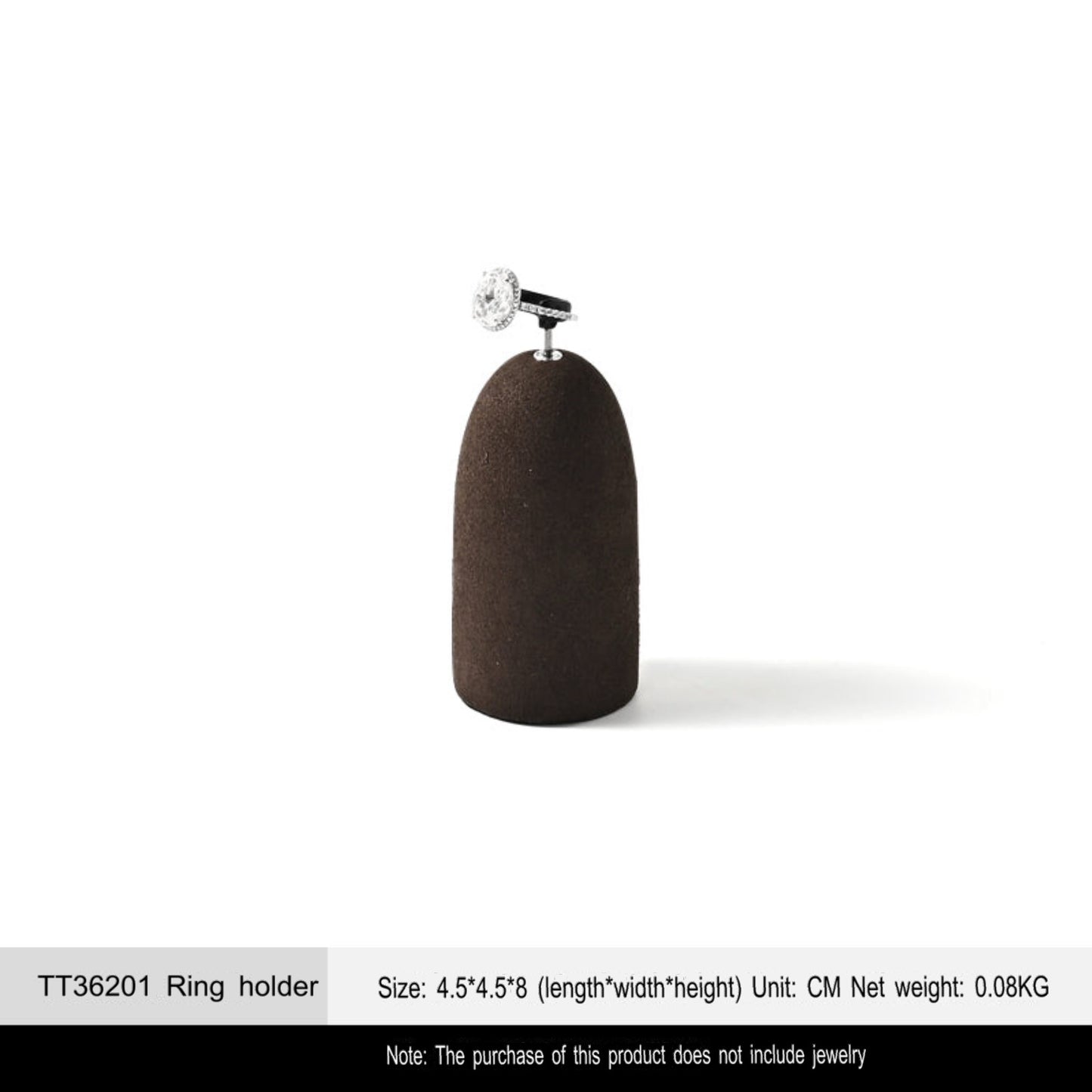 Luxury jewelry rack, coffee necklace, earrings, watch rings, and display props in the counter