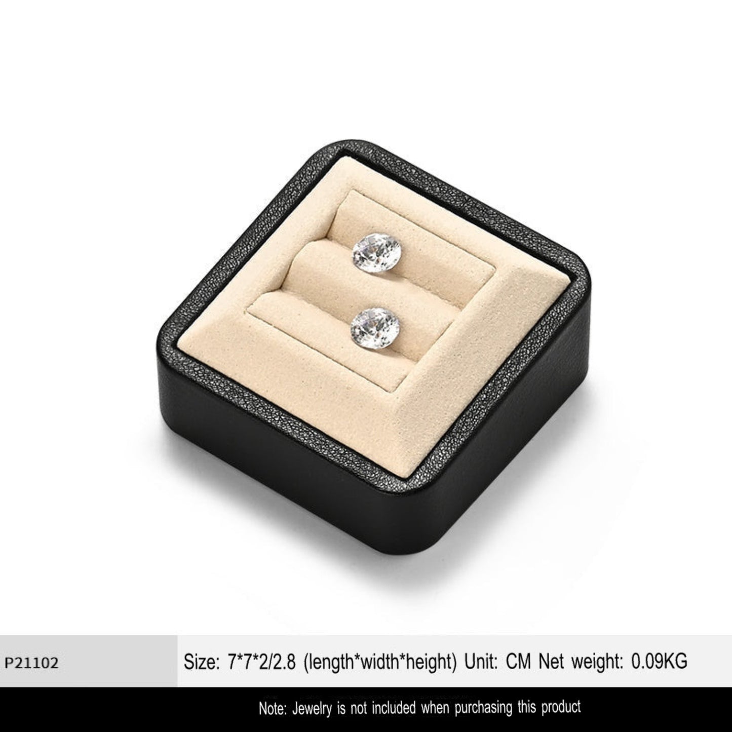 Light Luxury Jewelry Tray Ring Earrings Microfiber Loose Diamond Beads Display Props Jewelry Look Pallet