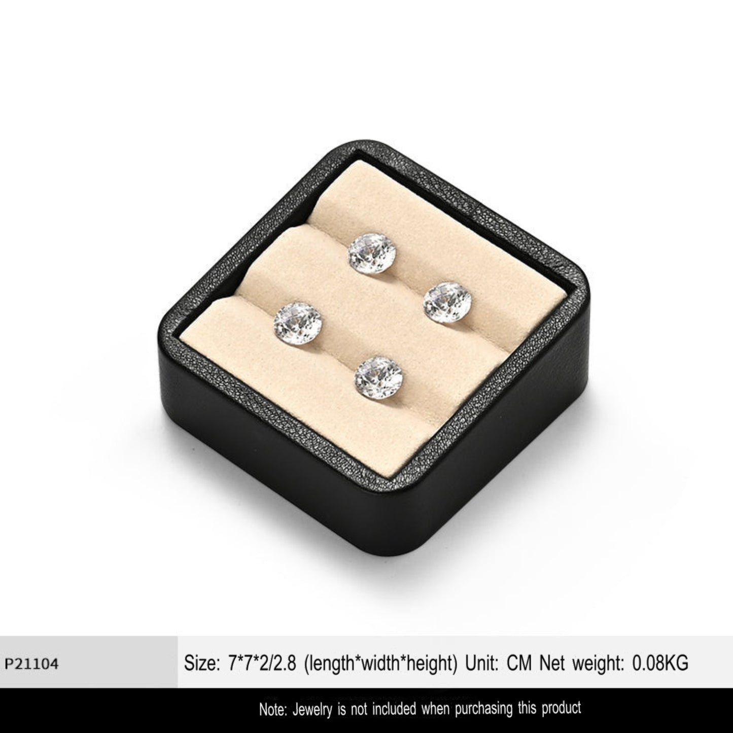 Light Luxury Jewelry Tray Ring Earrings Microfiber Loose Diamond Beads Display Props Jewelry Look Pallet