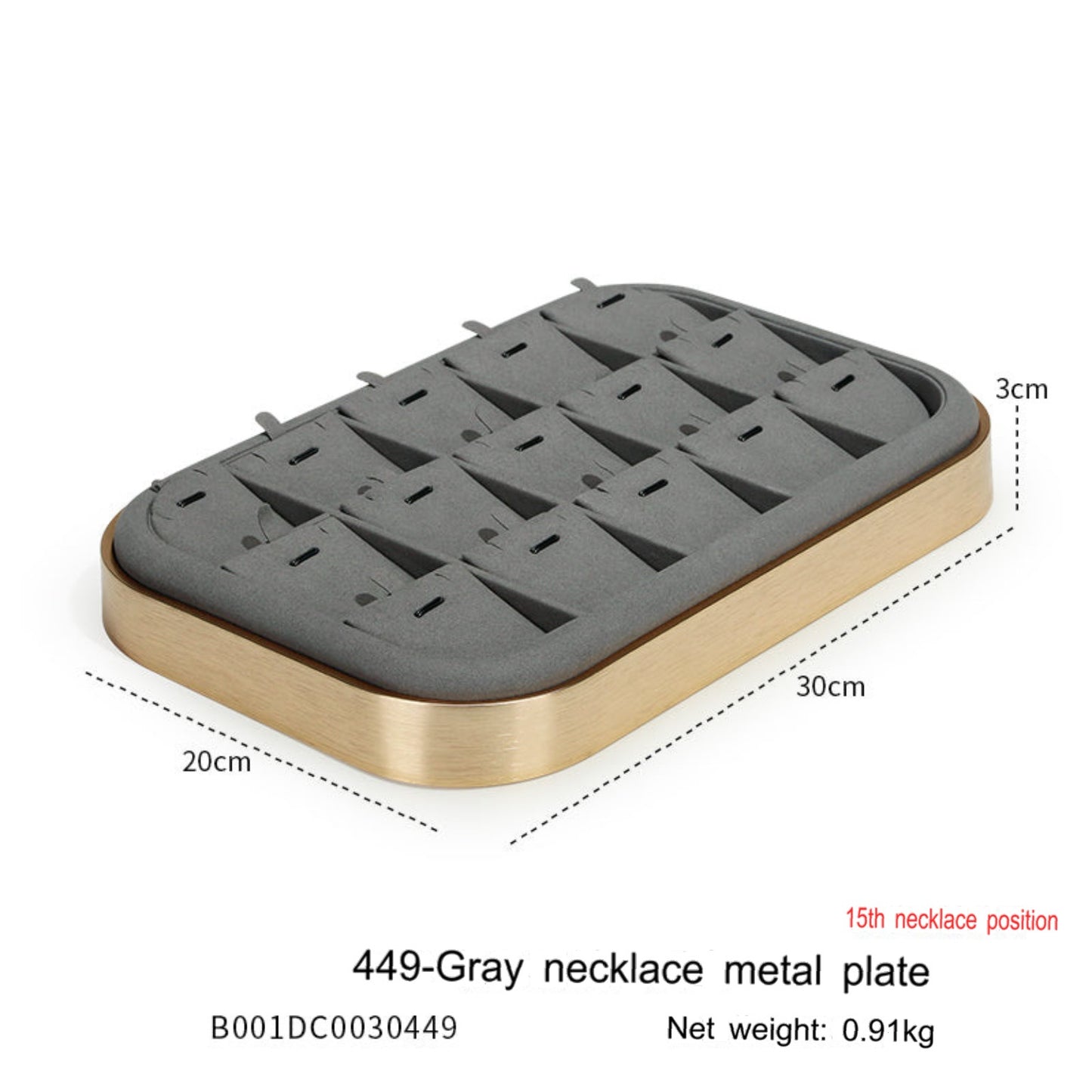 Jewelry display props microfiber jewelry display tray metal necklace ring earrings look at the pallet