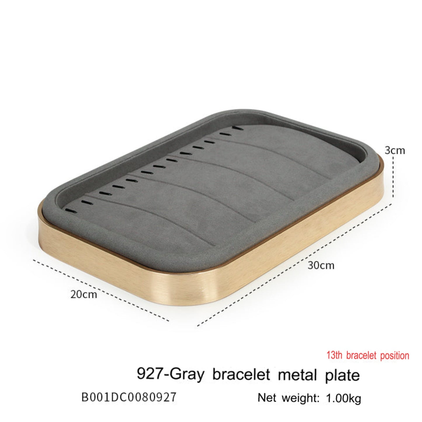 Jewelry display props microfiber jewelry display tray metal necklace ring earrings look at the pallet