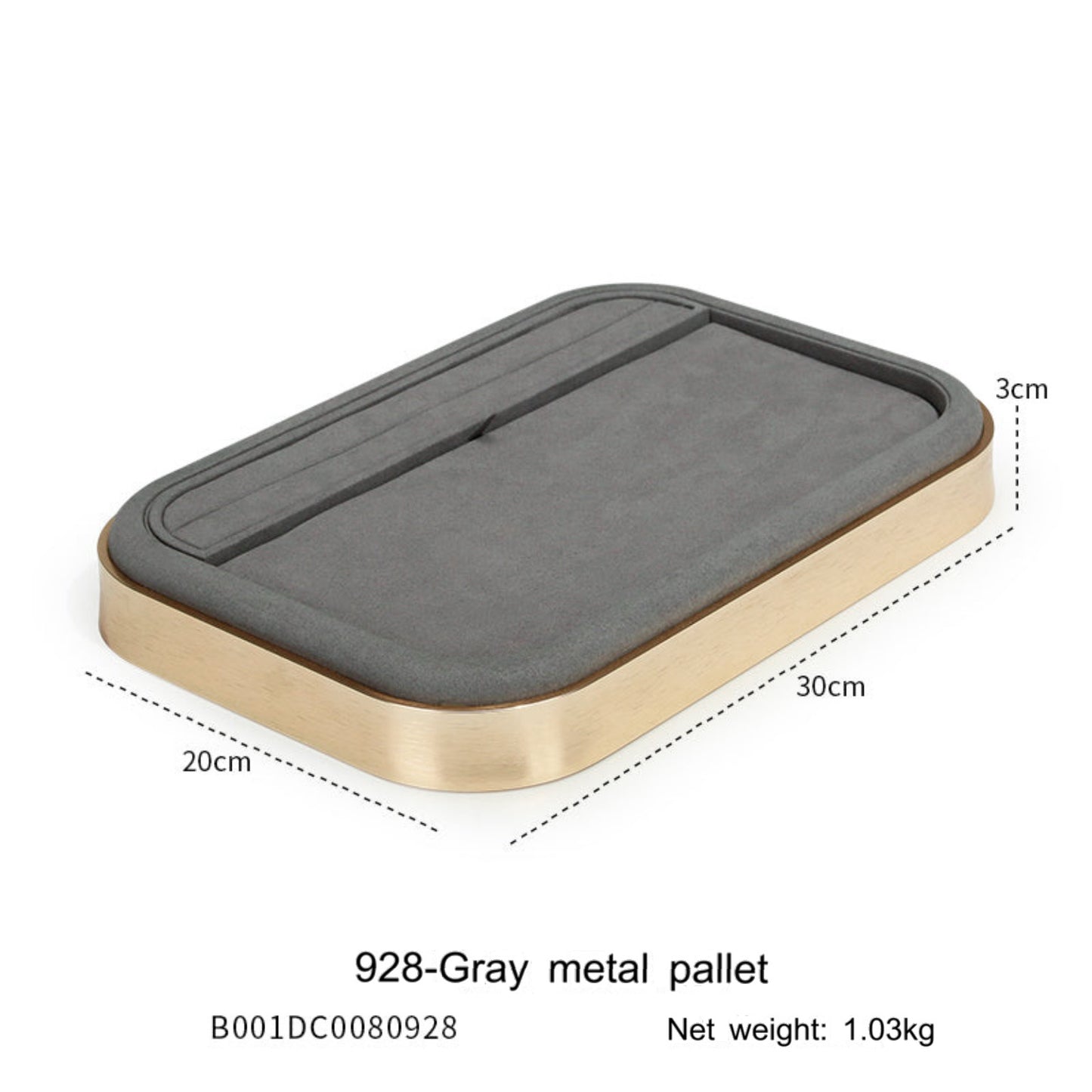 Jewelry display props microfiber jewelry display tray metal necklace ring earrings look at the pallet