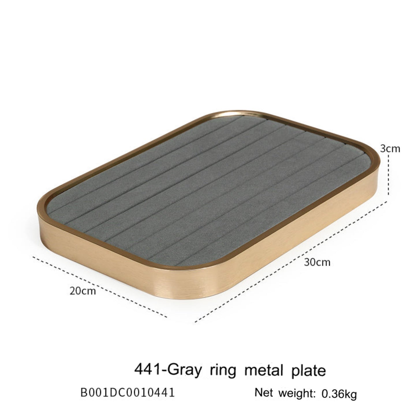 Jewelry display props microfiber jewelry display tray metal necklace ring earrings look at the pallet