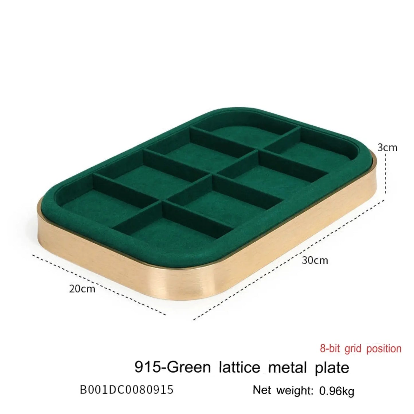 Jewelry Tray Jewelry Display Props Metal Microfiber Necklace Ring Ring Earrings Display Look at the pallet Jim Display