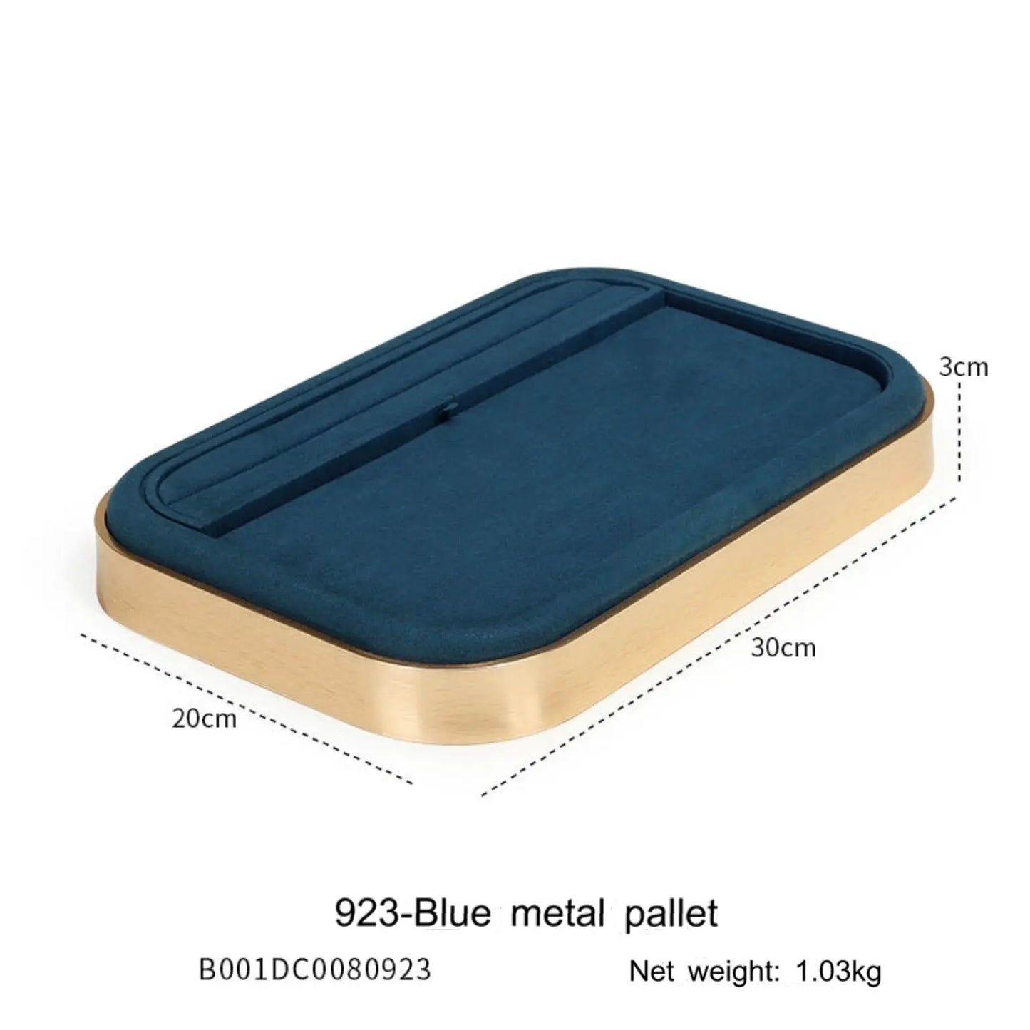 Blue Metal Jewelry Tray – view 15