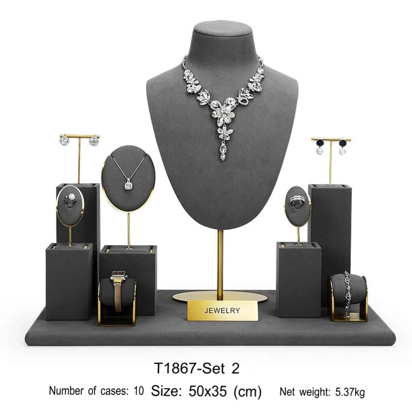 Jewellery display, rings, earrings, necklaces, portrait stands, window jewellery displays, props, jewelry display
