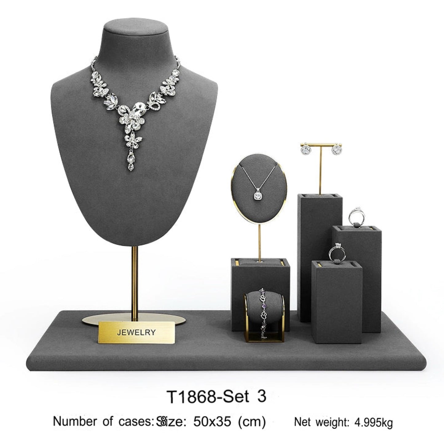 Jewellery display, rings, earrings, necklaces, portrait stands, window jewellery displays, props, jewelry display